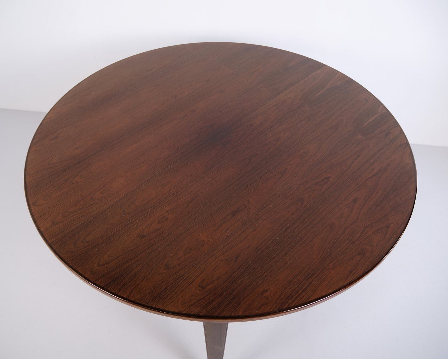 Round Dining Table Model 55 By Omann Jun In Rosewood With Extension Leaves, Danish Design photo for sale