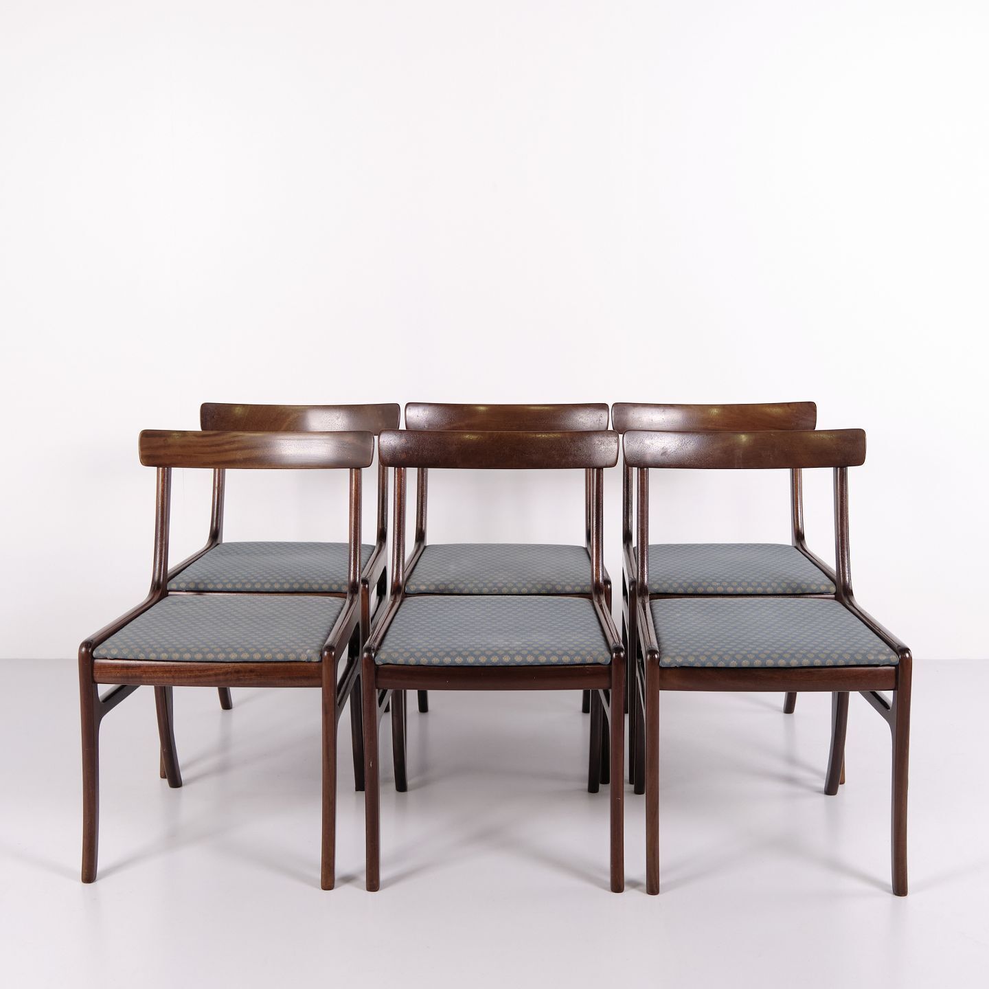 Ole Wanscher Rungstedlund Dining Chairs By Poul Jeppesen, Set Of 6, Danish Design 1950s