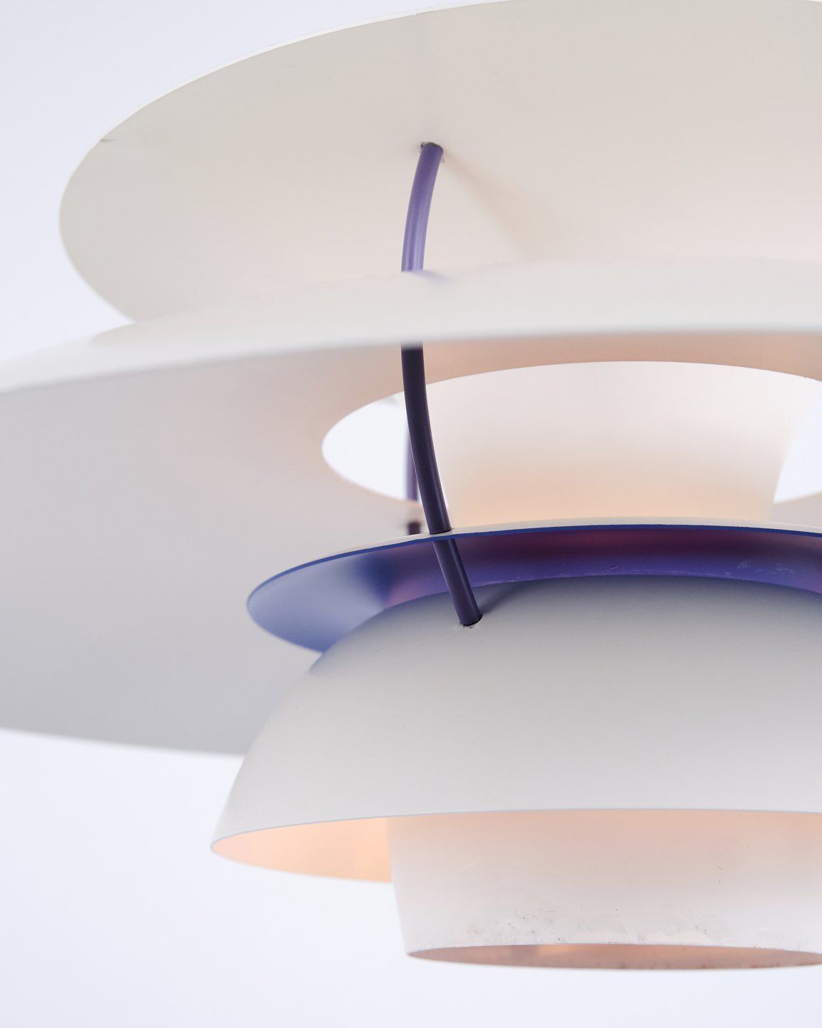 Poul Henningsen Pendant Model Ph 5 In White Lacquered Metal, Louis Poulsen photo buy