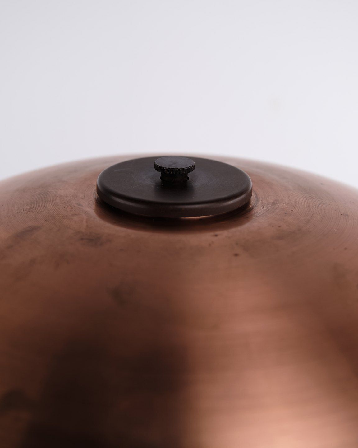 Poul Henningsen Table Lamp Model Ph 3.5/2 In Copper With Amber Shades And Base In Burnished Brass, Louis Poulsen 1930s photo buy