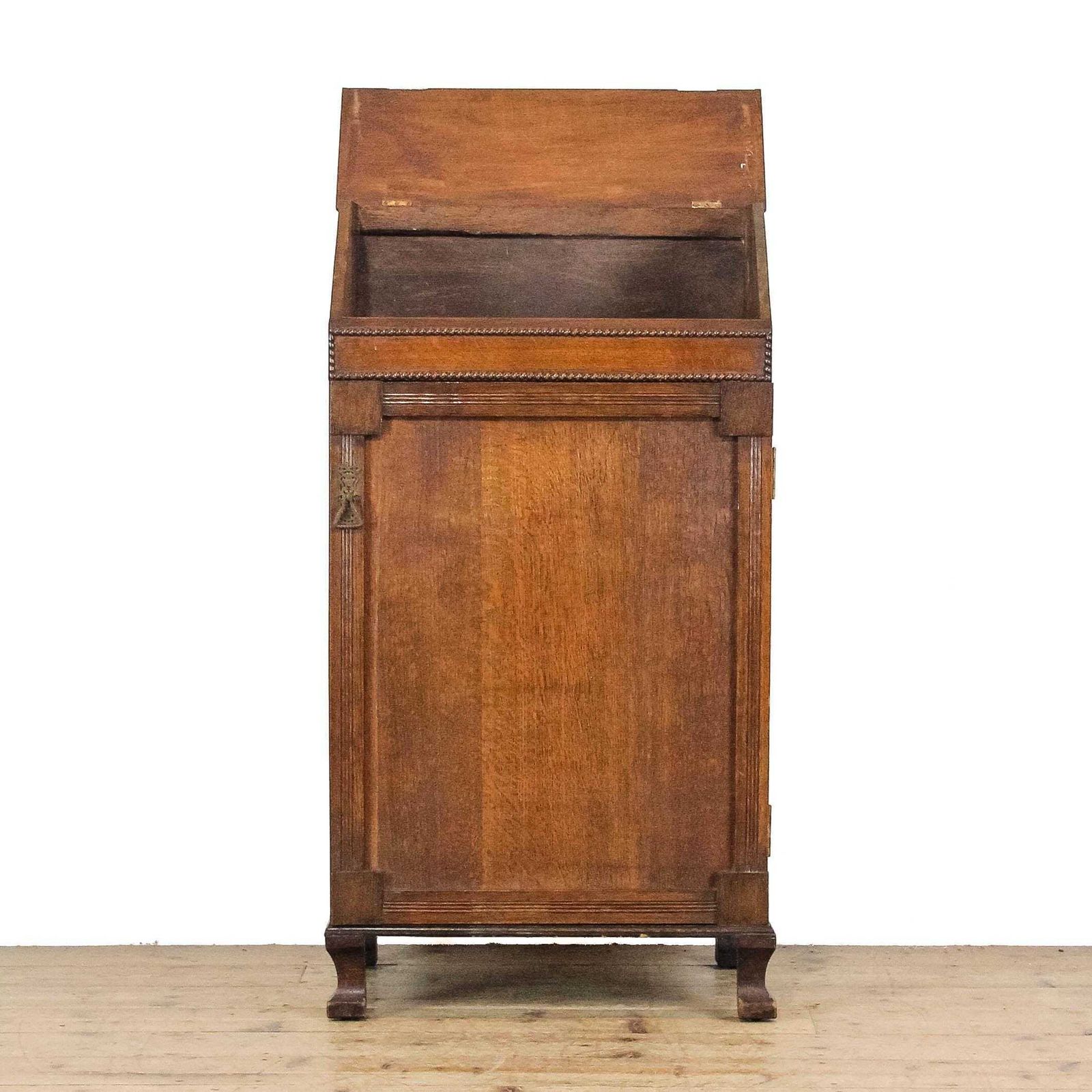 Early 20th Century Oak Music Cabinet | Corner Cabinet | Storage Cupboard | Antique Storage | Wall Cupboard photo furniture