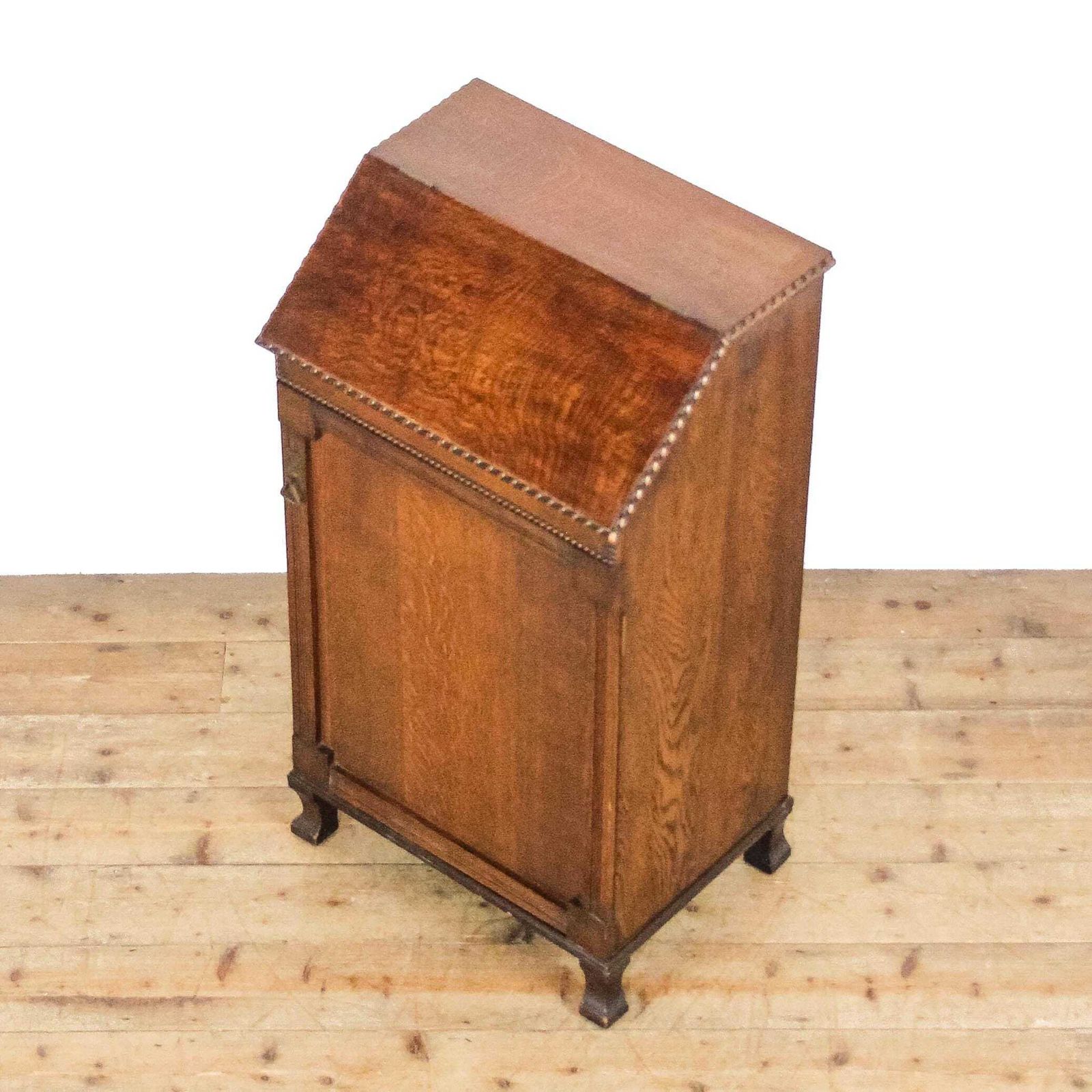 Early 20th Century Oak Music Cabinet | Corner Cabinet | Storage Cupboard | Antique Storage | Wall Cupboard photo Furniture