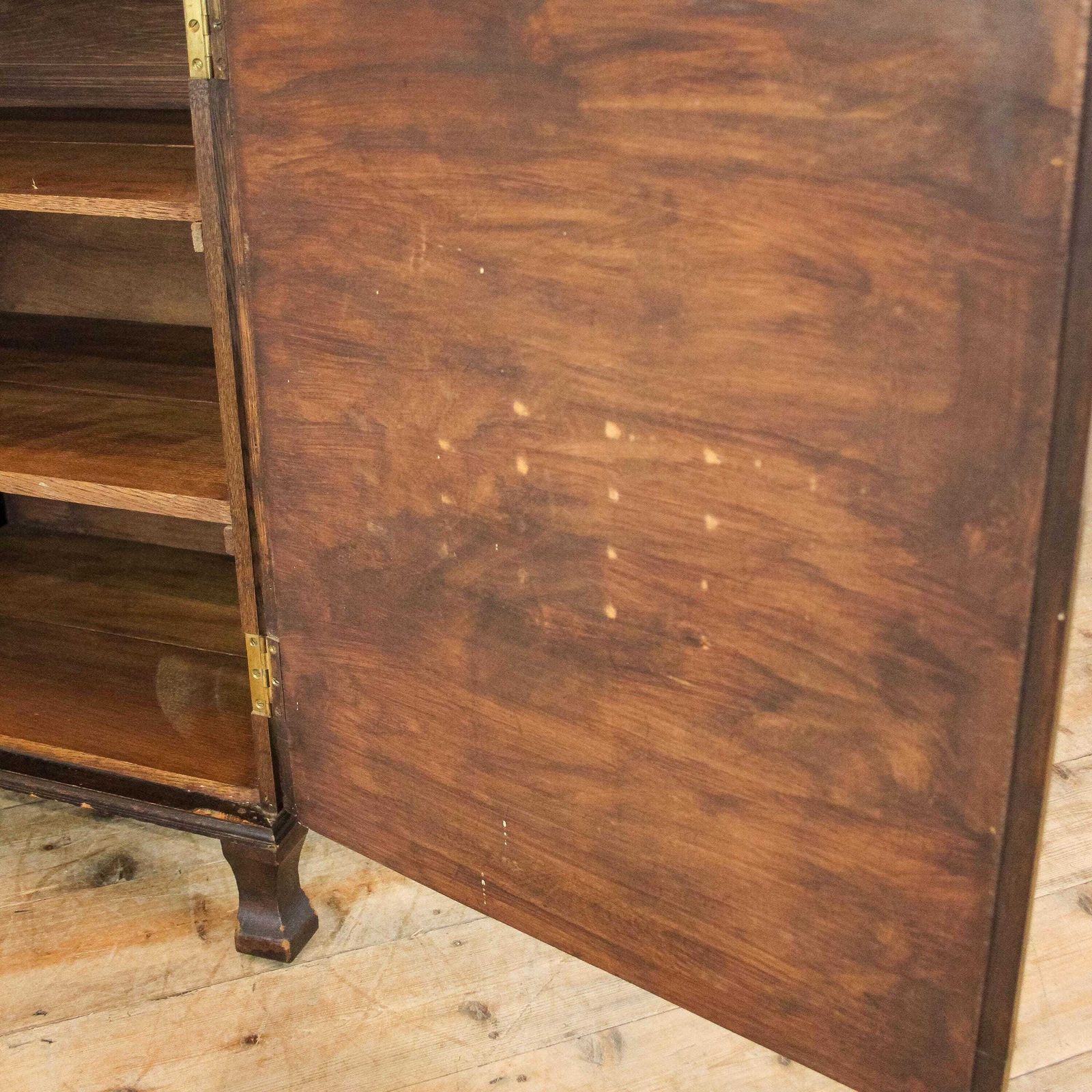 Early 20th Century Oak Music Cabinet | Corner Cabinet | Storage Cupboard | Antique Storage | Wall Cupboard photo vinterior