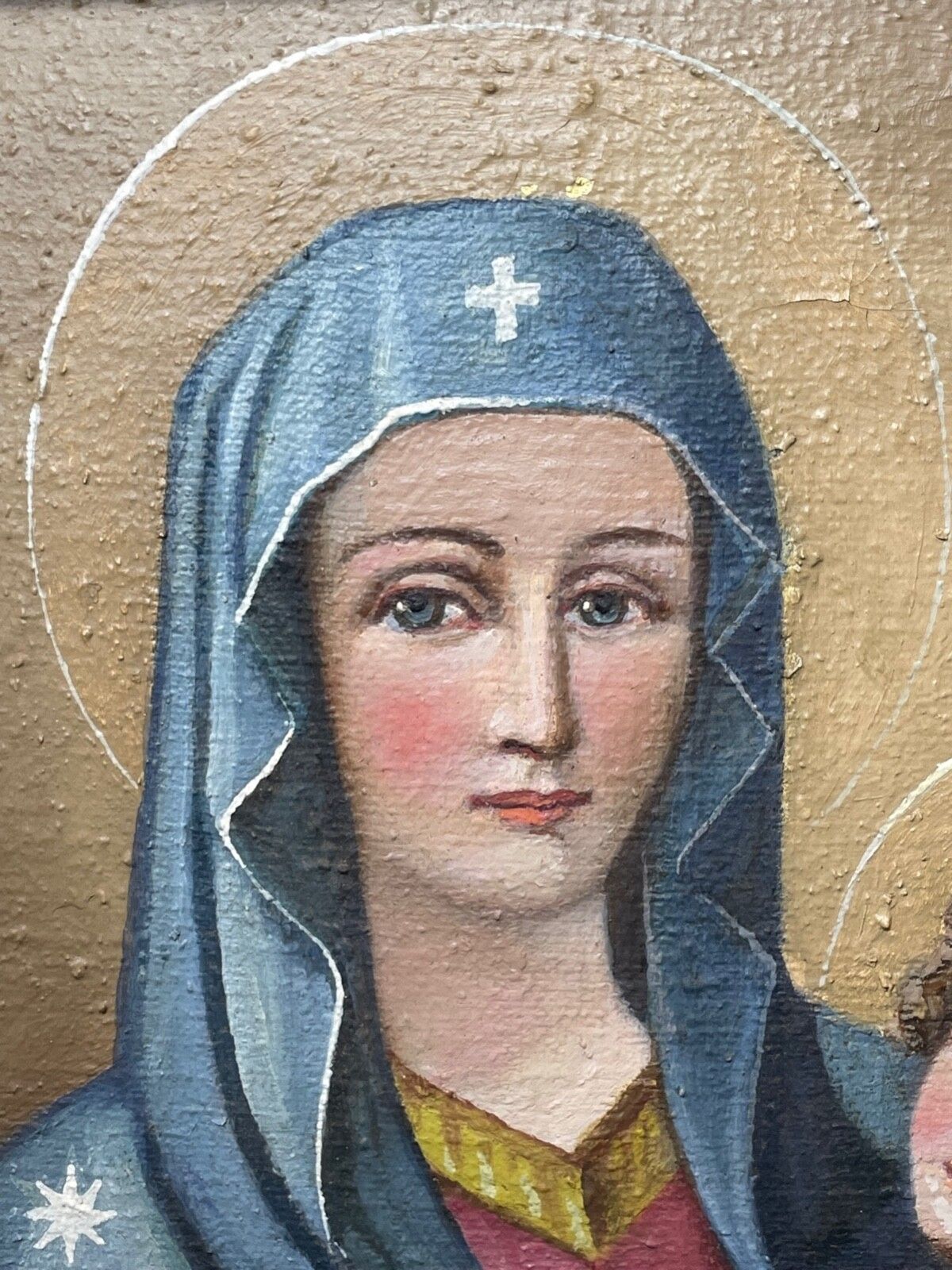 After Rome’s Madonna Del Popolo Large Madonna & Child Icon Oil Portrait photo vinterior
