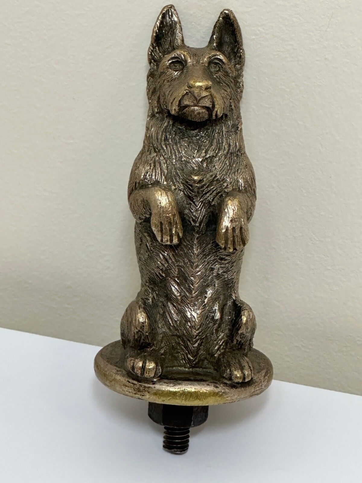 photo vintage Small Antique Asprey Bronze Begging Scottie Dog Caesar Classic Car Mascot