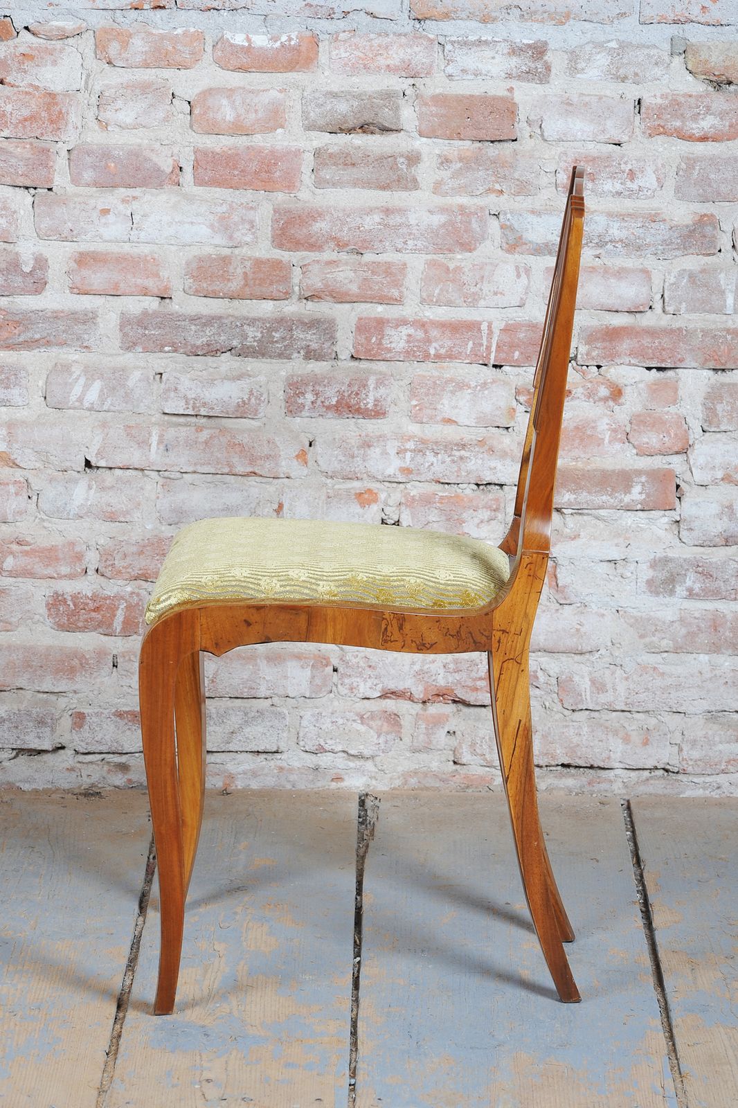 Set Of Four Restored Biedermeier Chairs, Walnut, Revived Polish, Czech, 1840s photo vinterior