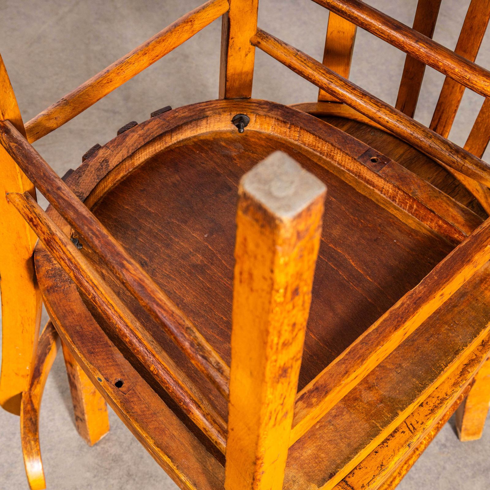 photo furniture 1950's Warm Blonde Luterma Farmhouse Dining Chairs   Set Of Four