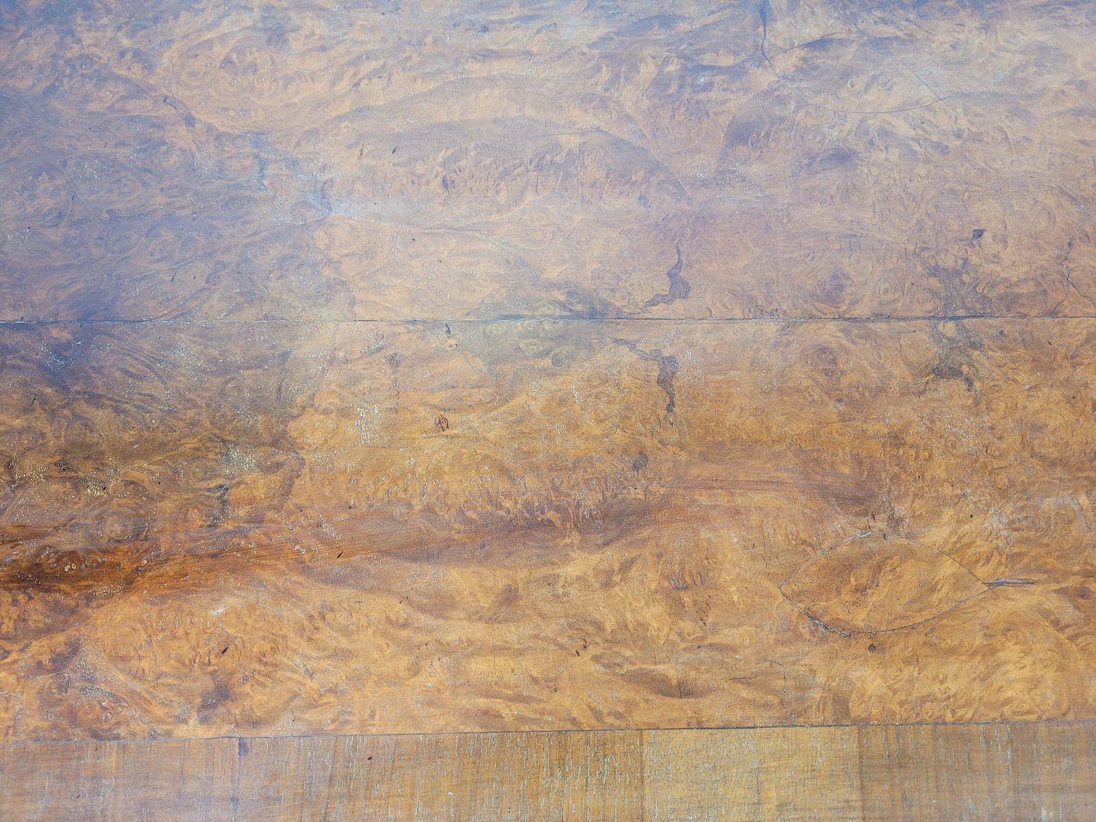 Walnut Writing Desk 18th Century Style Knee Hole Drawers photo vinterior