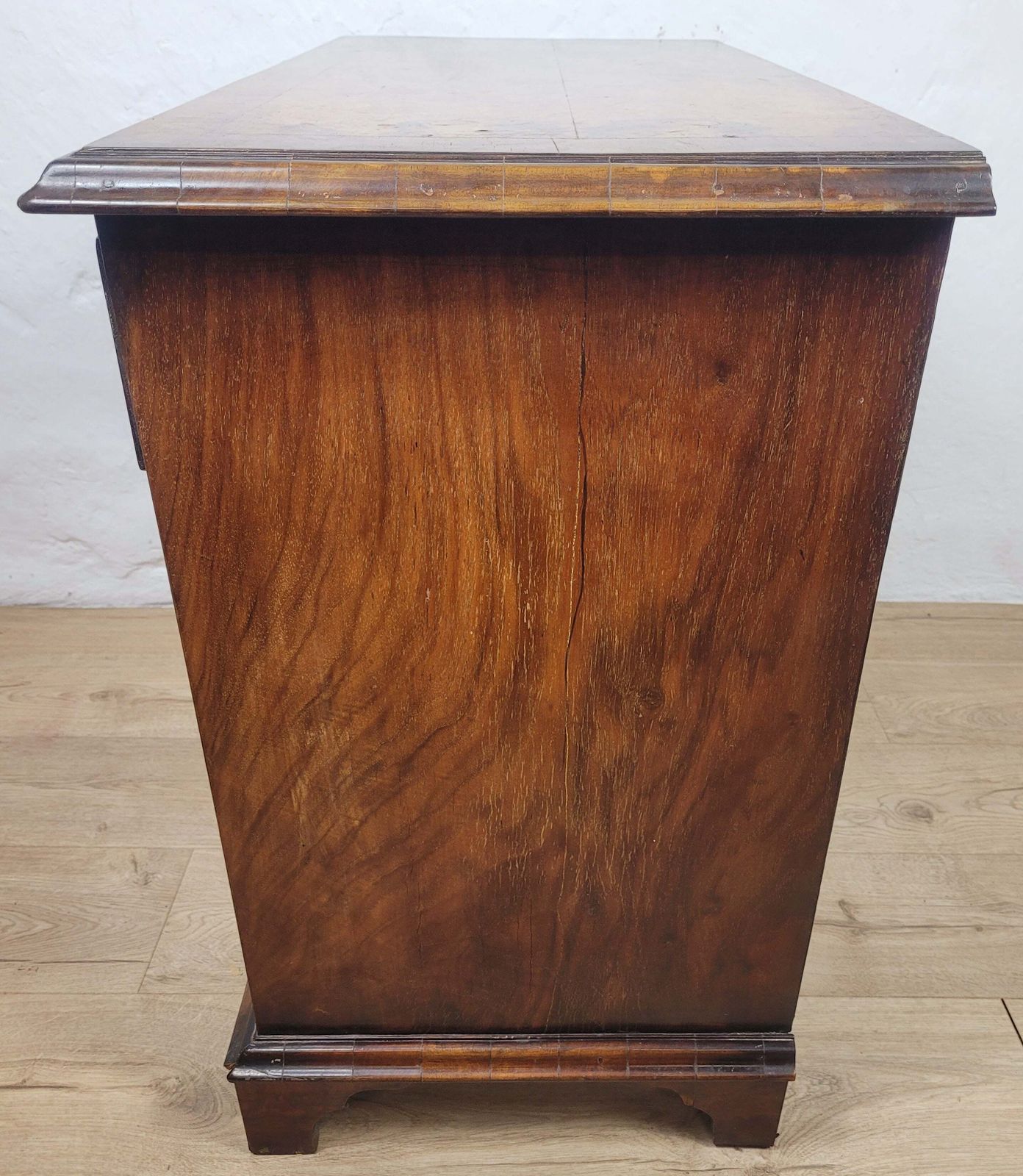 photo buy Walnut Writing Desk 18th Century Style Knee Hole Drawers