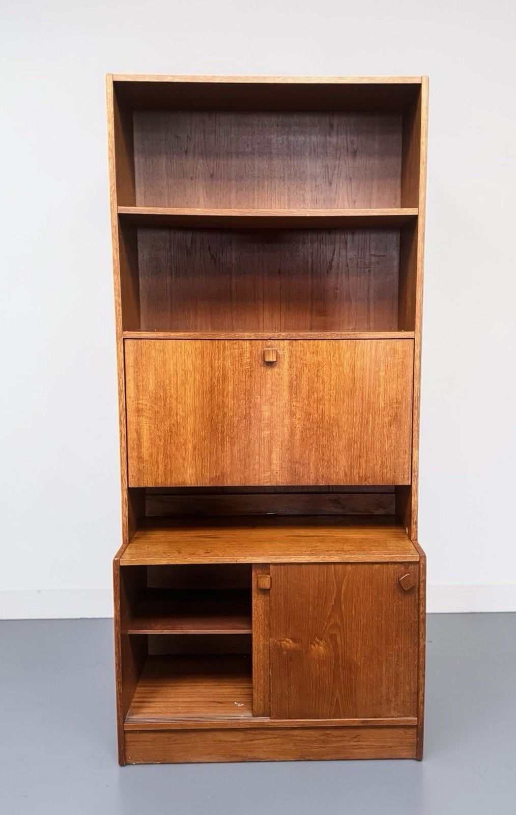 photo furniture Danish Bramin Mobler Teak Bookcase Secretary Bookcase Mid Century Retro C1960s