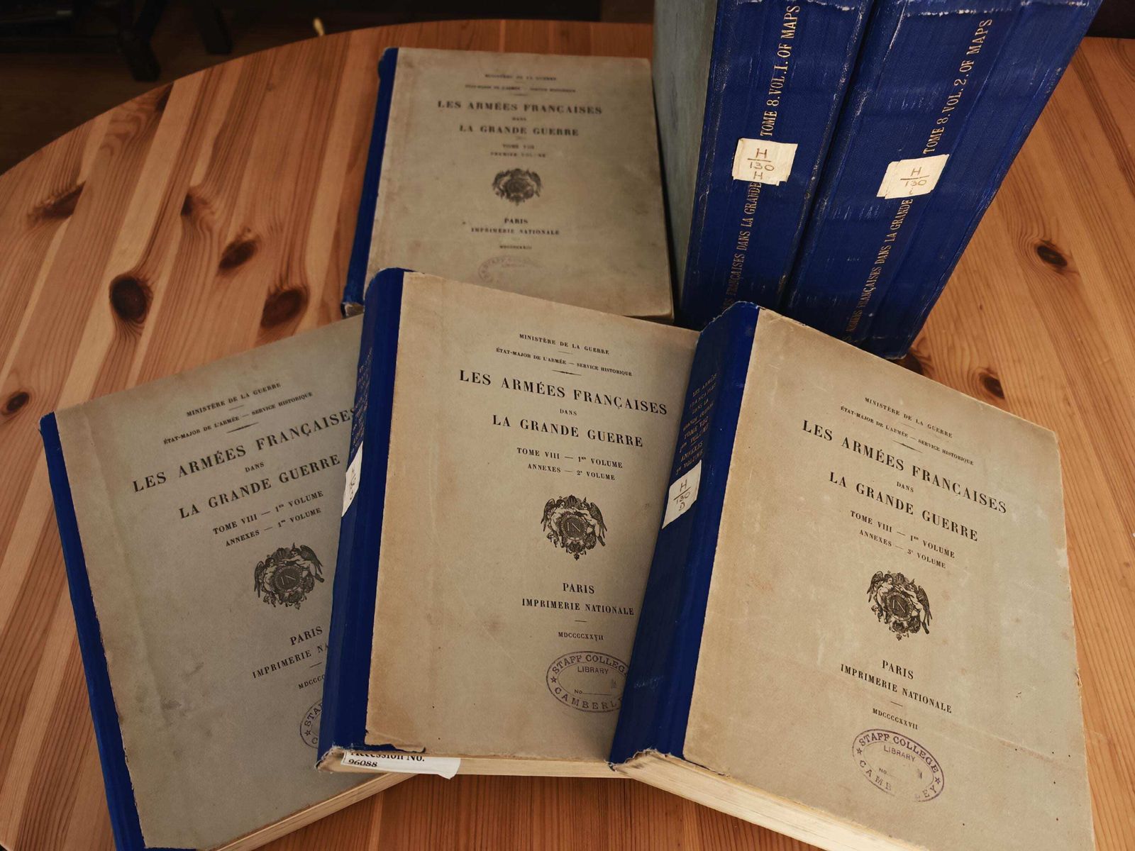 Antique "Les Armees Francaises Dans La Grande Guerre"   Tome VIII, All Volumes, Entire Set   Gd Con   1920s 30s   "La Campagne D'orient" photo 425.0