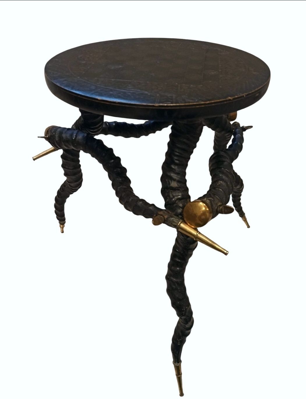 Anglo Indian Horn Table Late 19th Century photo vintage