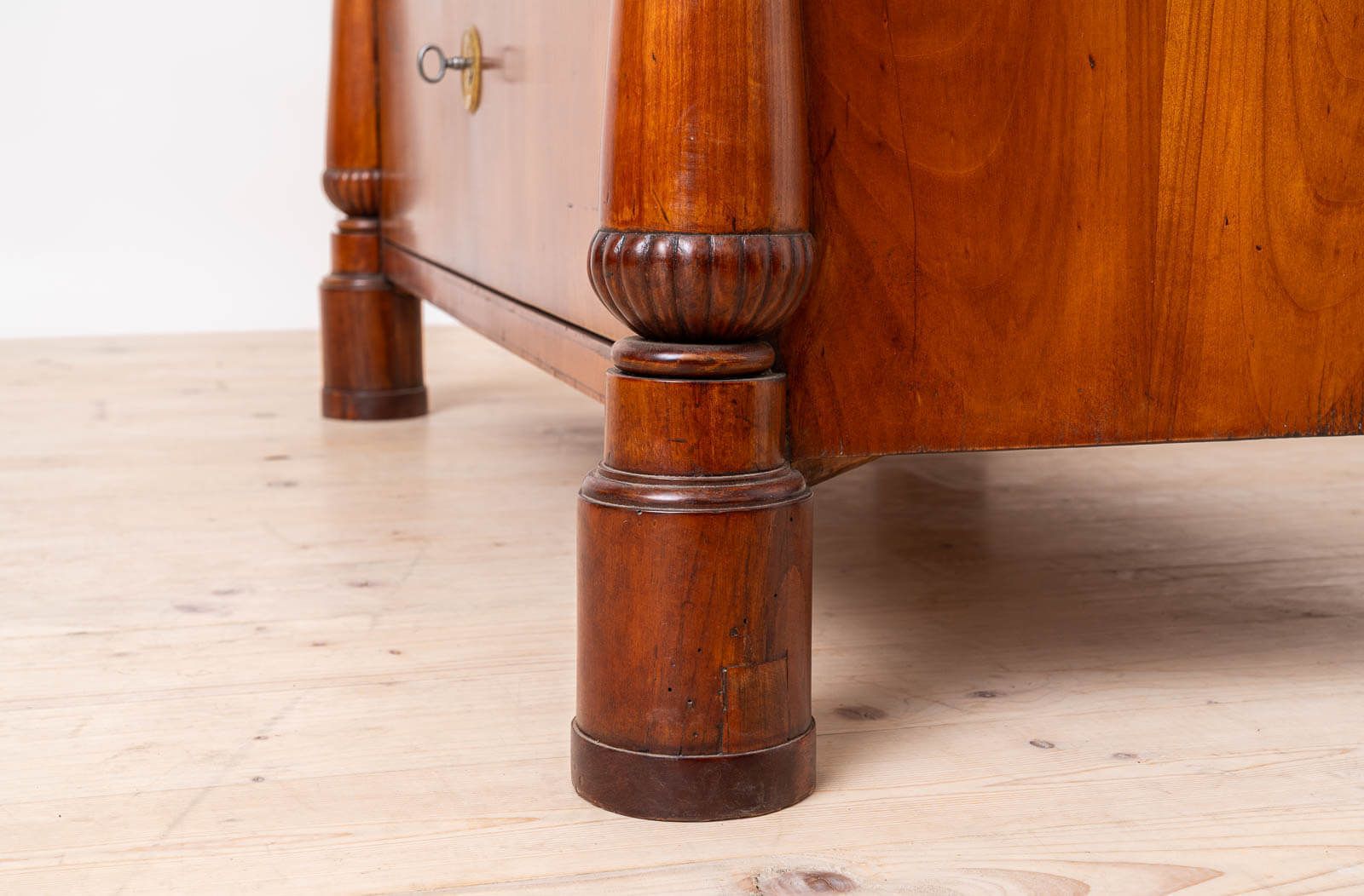 Biedermeier Chest Of Drawers In Cherry Wood, Mid 19th Century photo vintage