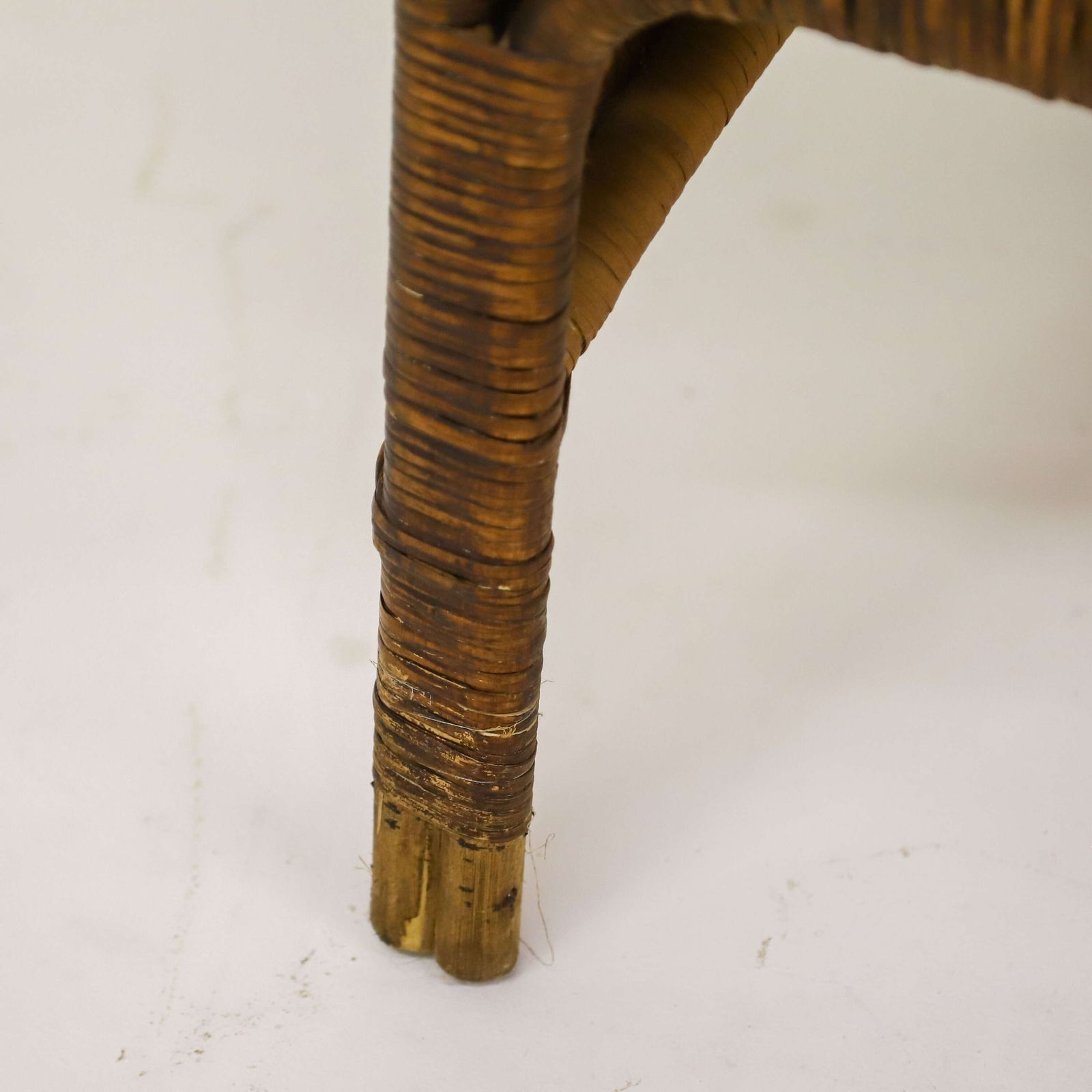 photo for sale Decorative Early 20th Century Arts & Crafts Wicker Rattan Armchair By Dryad & Co