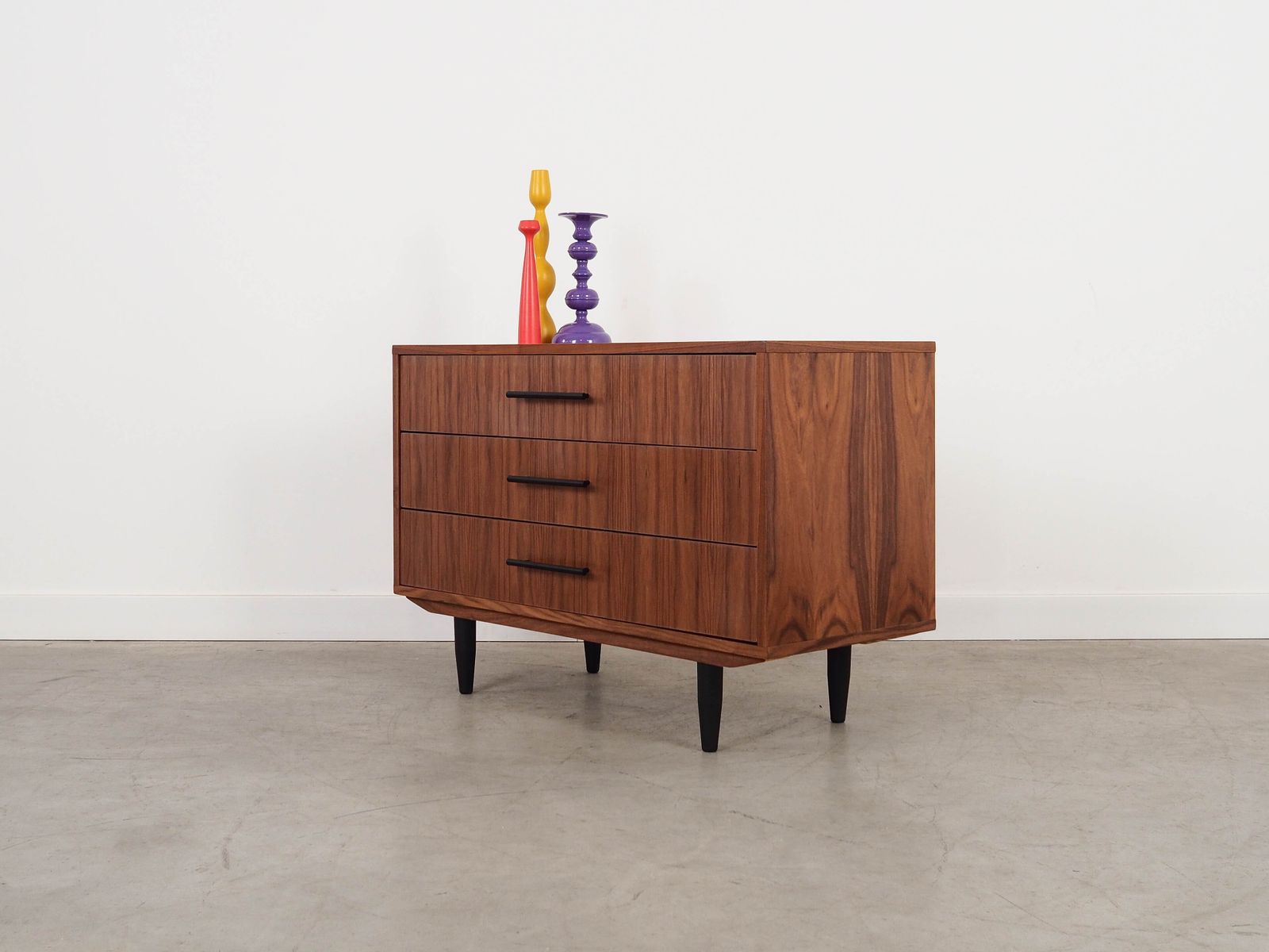 Walnut Chest Of Drawers, Scandinavian Design photo for sale