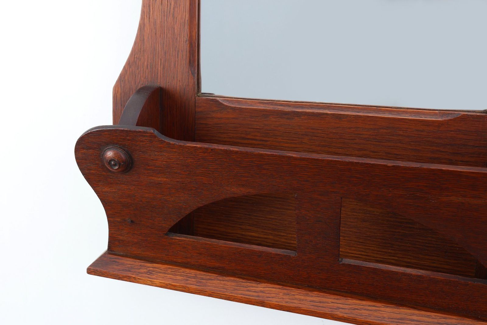 Art Nouveau Letter Holder In Oak, France, 1910s photo buy