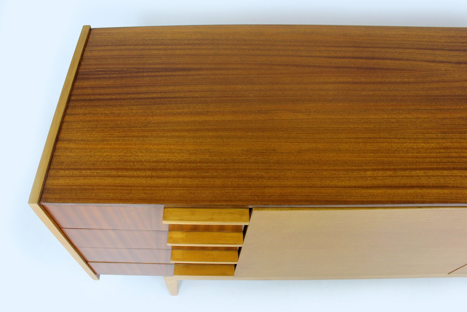 Restored Mid Century Sideboard, Mahogany & Ash, Up Zavody, 1960s photo 1780.0