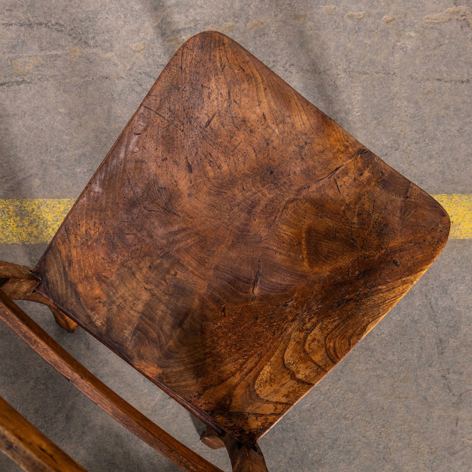 1940’s English Solid Ash And Elm Children’s Chapel Chairs – Set Of Five photo buy