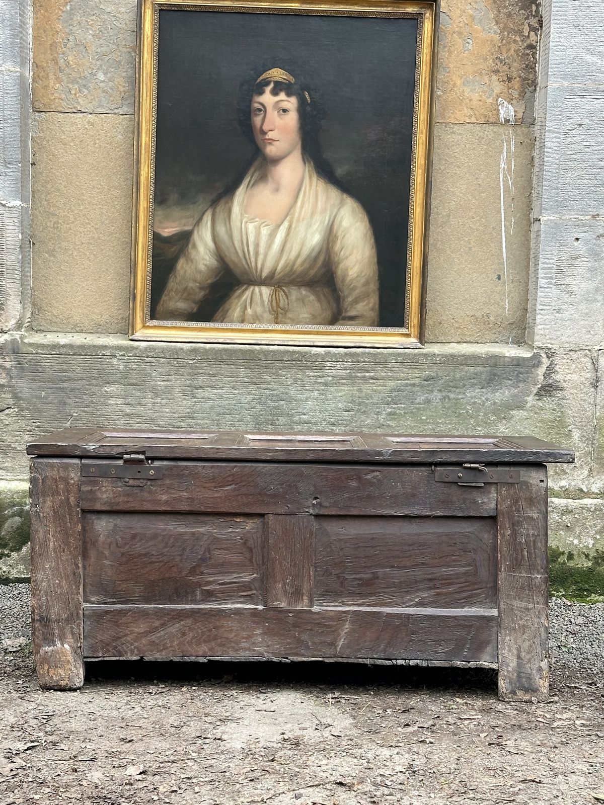 A 17th Century Charles I/ Cromwellian Joined Chest, West Country C.1650 photo furniture