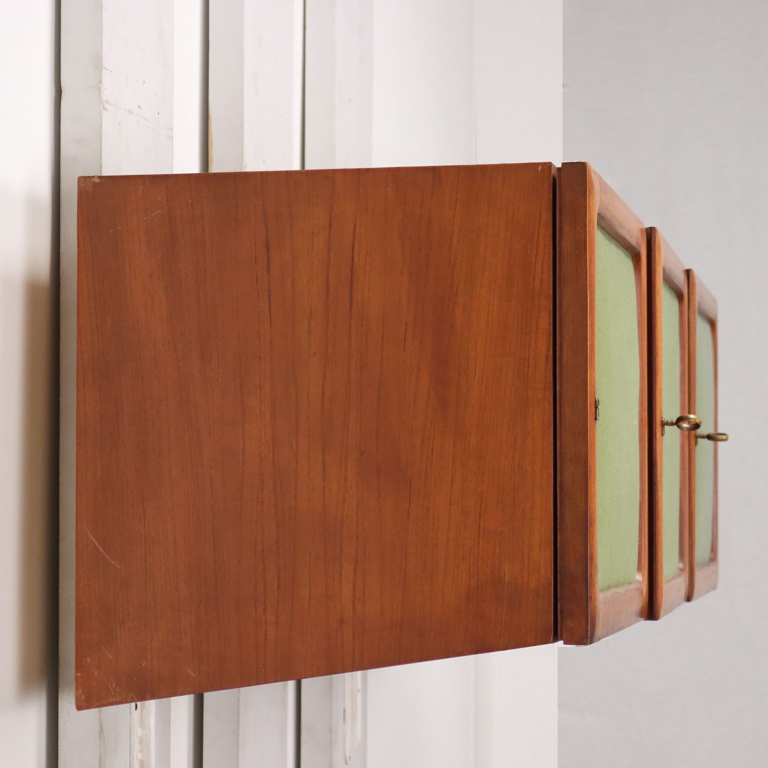 photo vinterior Vintage Wall Units Teak Mahogany Drawers Italy 1960s