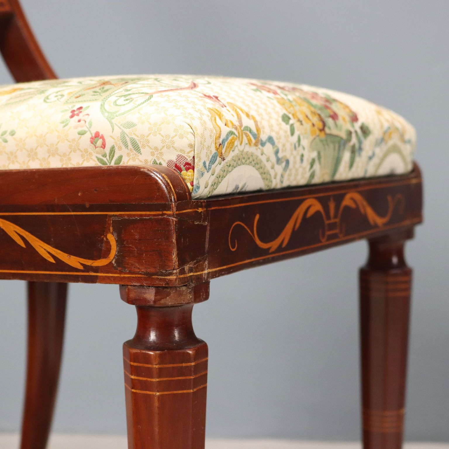 Victorian Chairs Mahogany Fabric United Kingdom XIX Century photo vintage