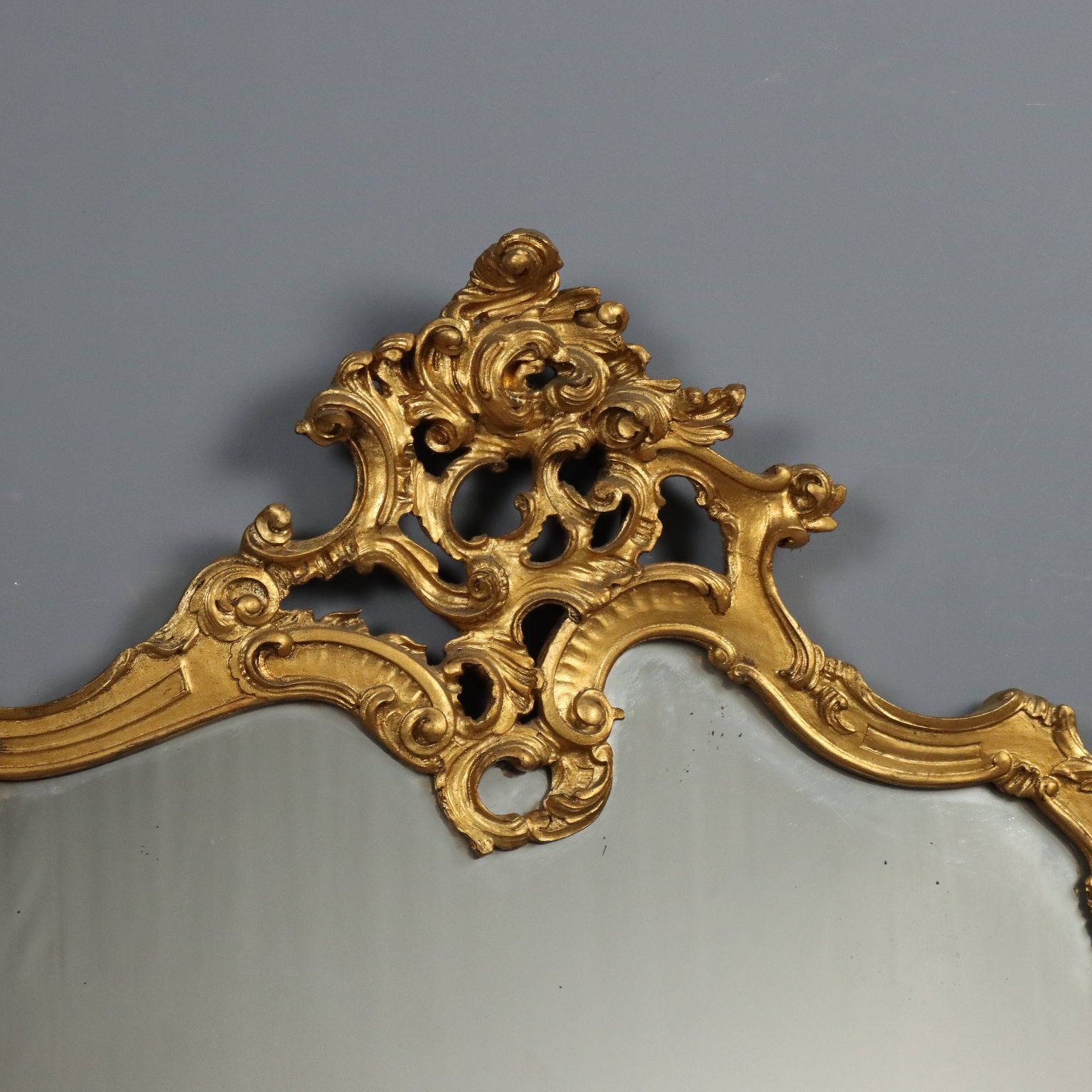 Antique Mirror Gilded Carved Wood Italy XIX Century photo Home Decor