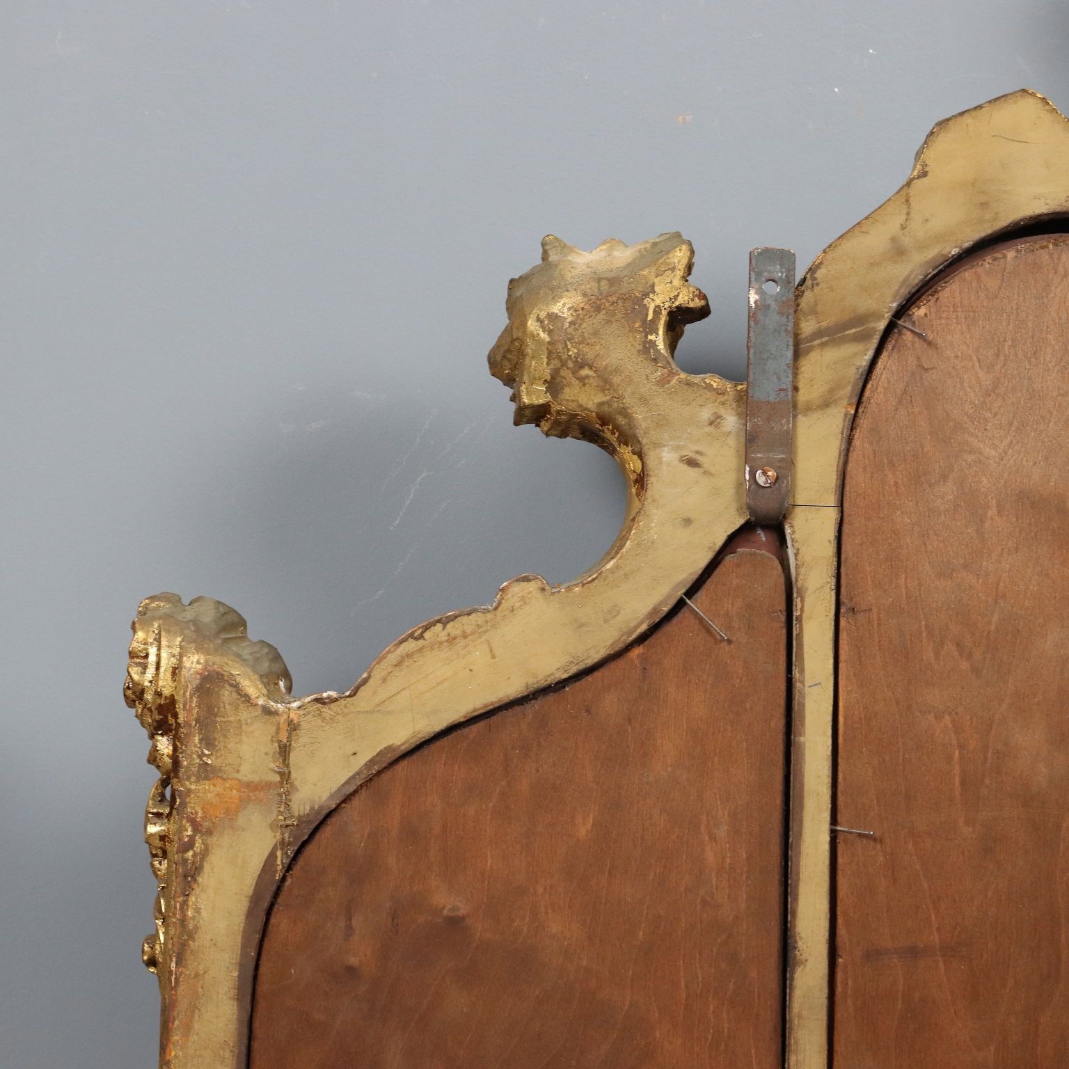 photo vinterior Antique Mirror Gilded Carved Wood Italy XIX Century