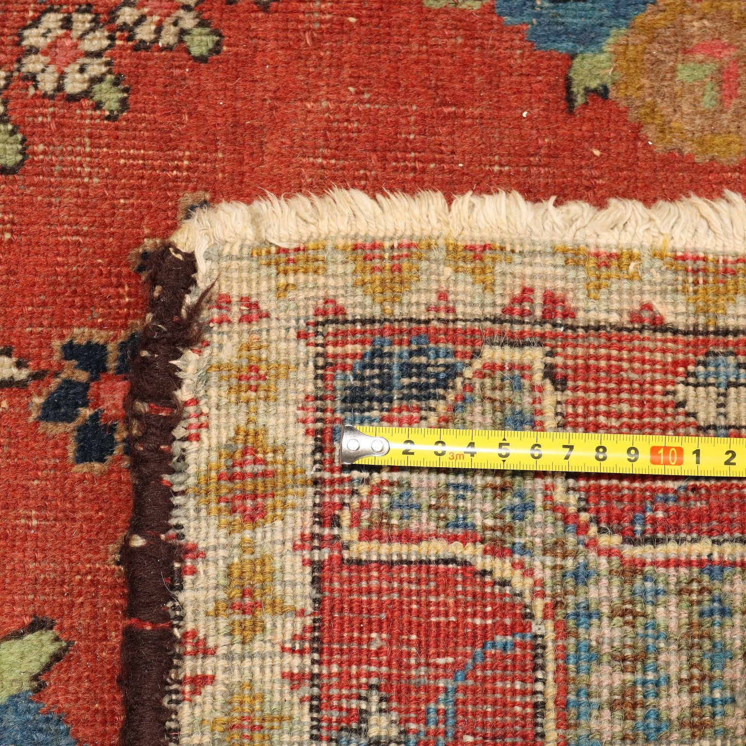 Antique Asian Carpet Cotton Wool Heavy Knot 72 X 53 In photo buy
