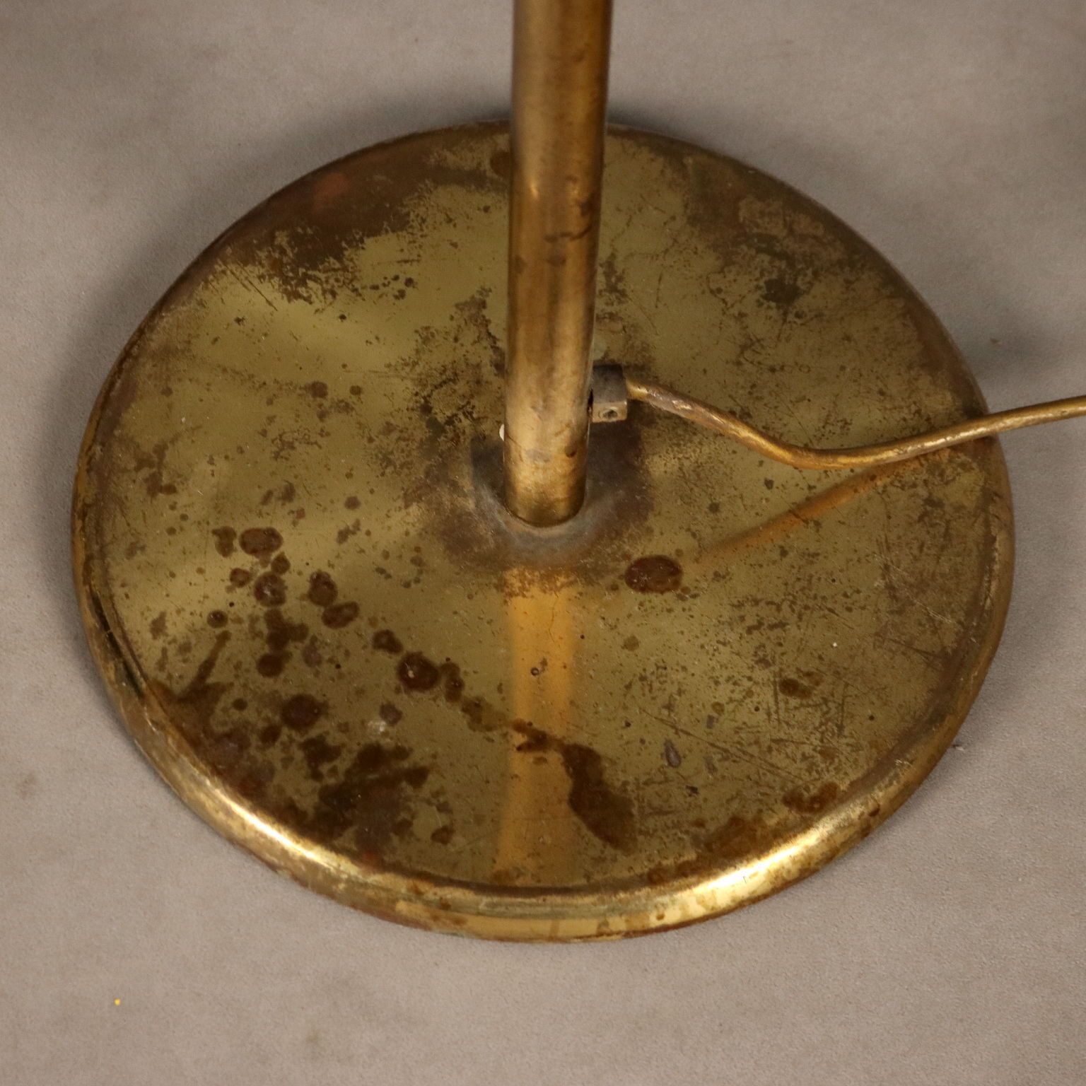 Lighting Vintage Floor Lamp Brass Adjustable Height Design 1980s photo