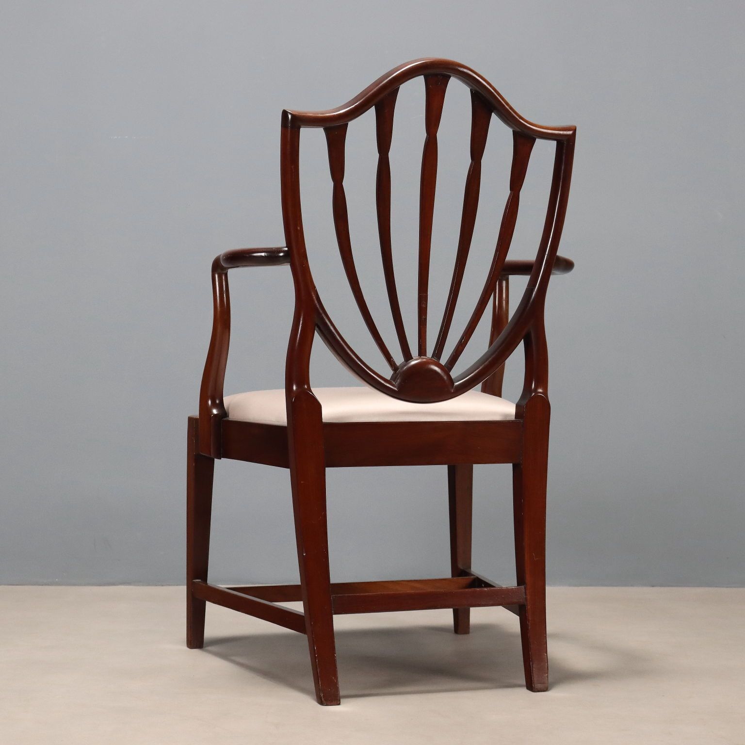 photo furniture Armchair Regency Style Mahogany Fabric England XIX Century