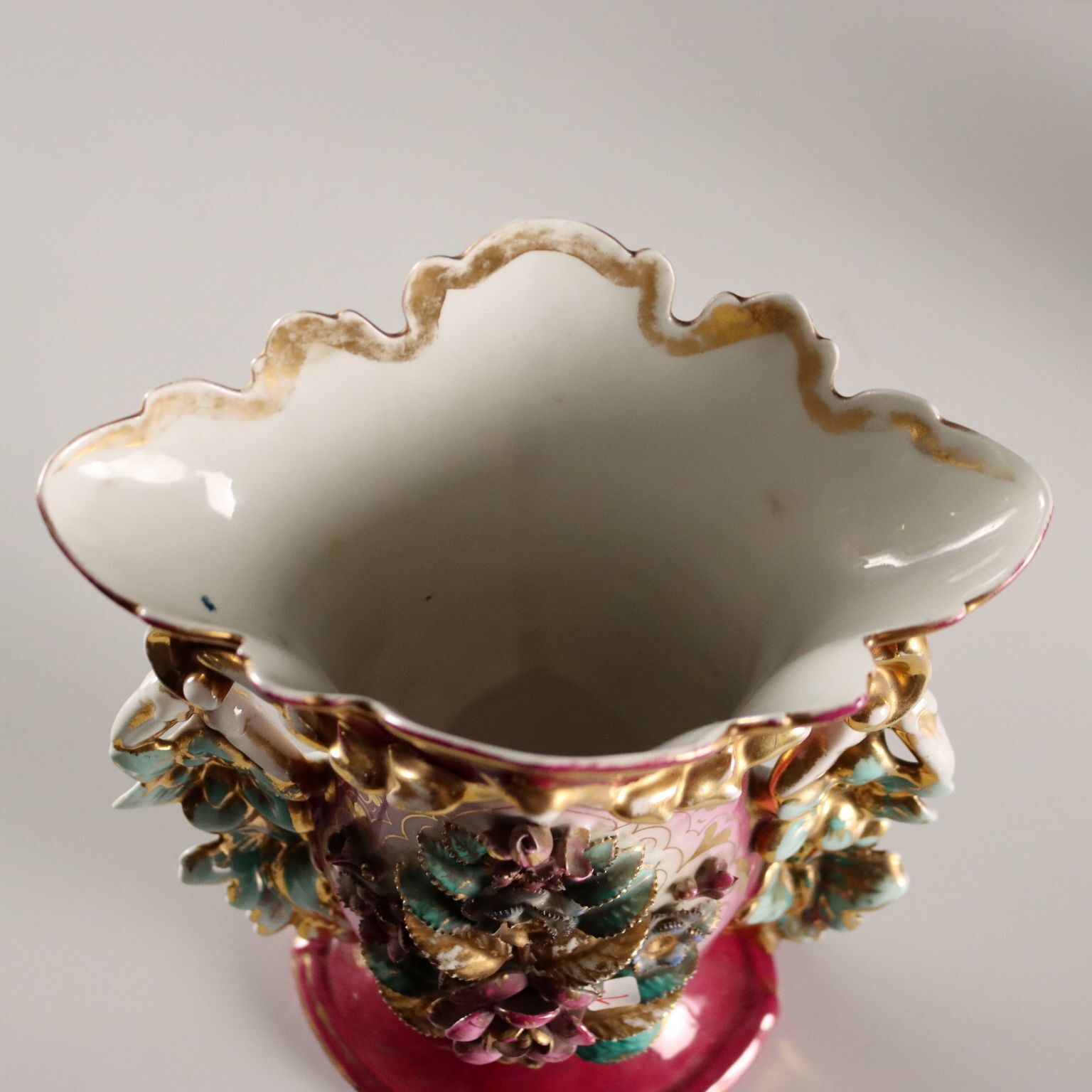 Antique Vases For Bouquets White Porcelain Europe XIX Century photo 430.0