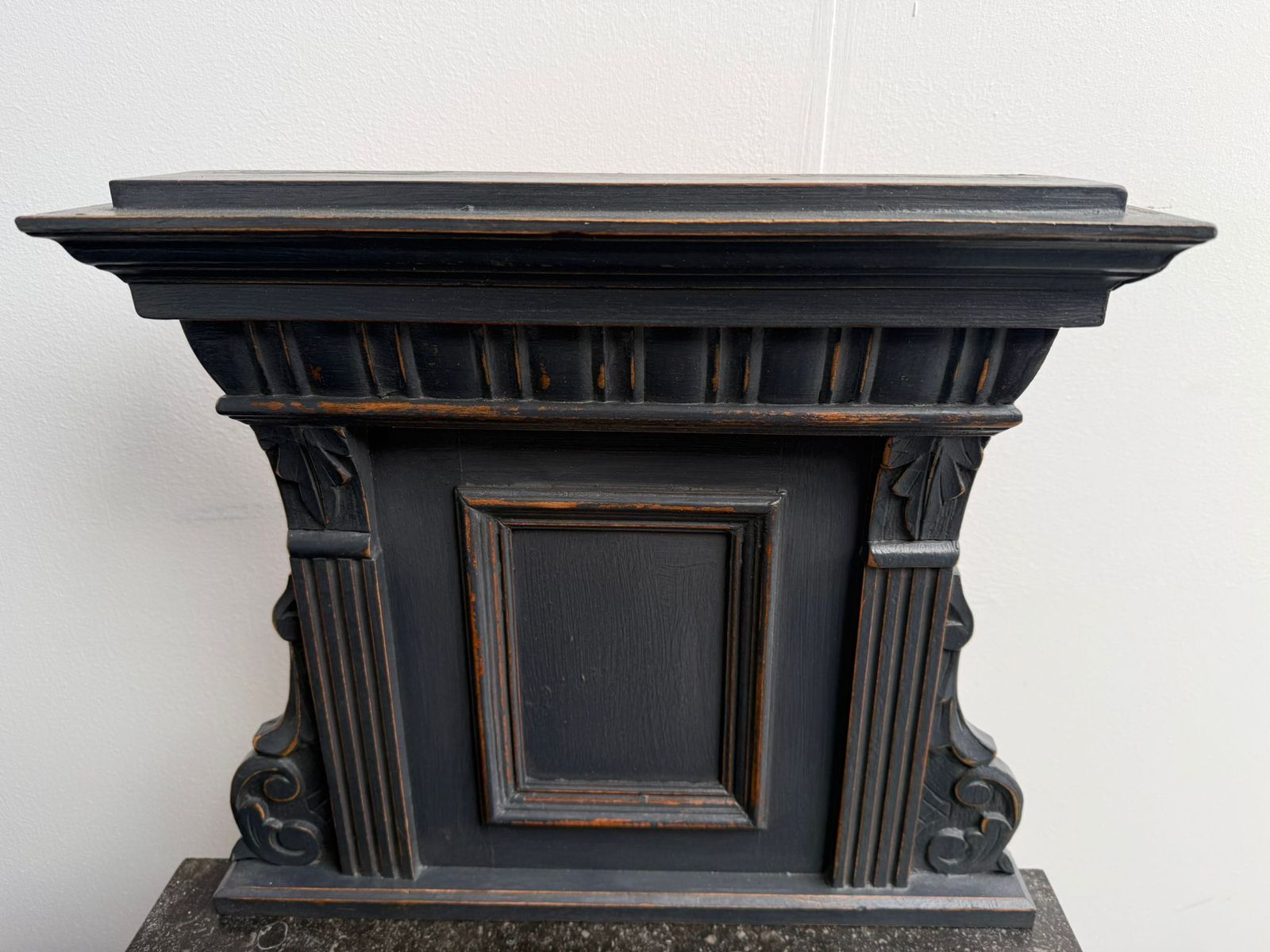 A Lovely Pair Of Original Hungarian Antique Oak & Pine Marble Bedside Cabinets photo Furniture