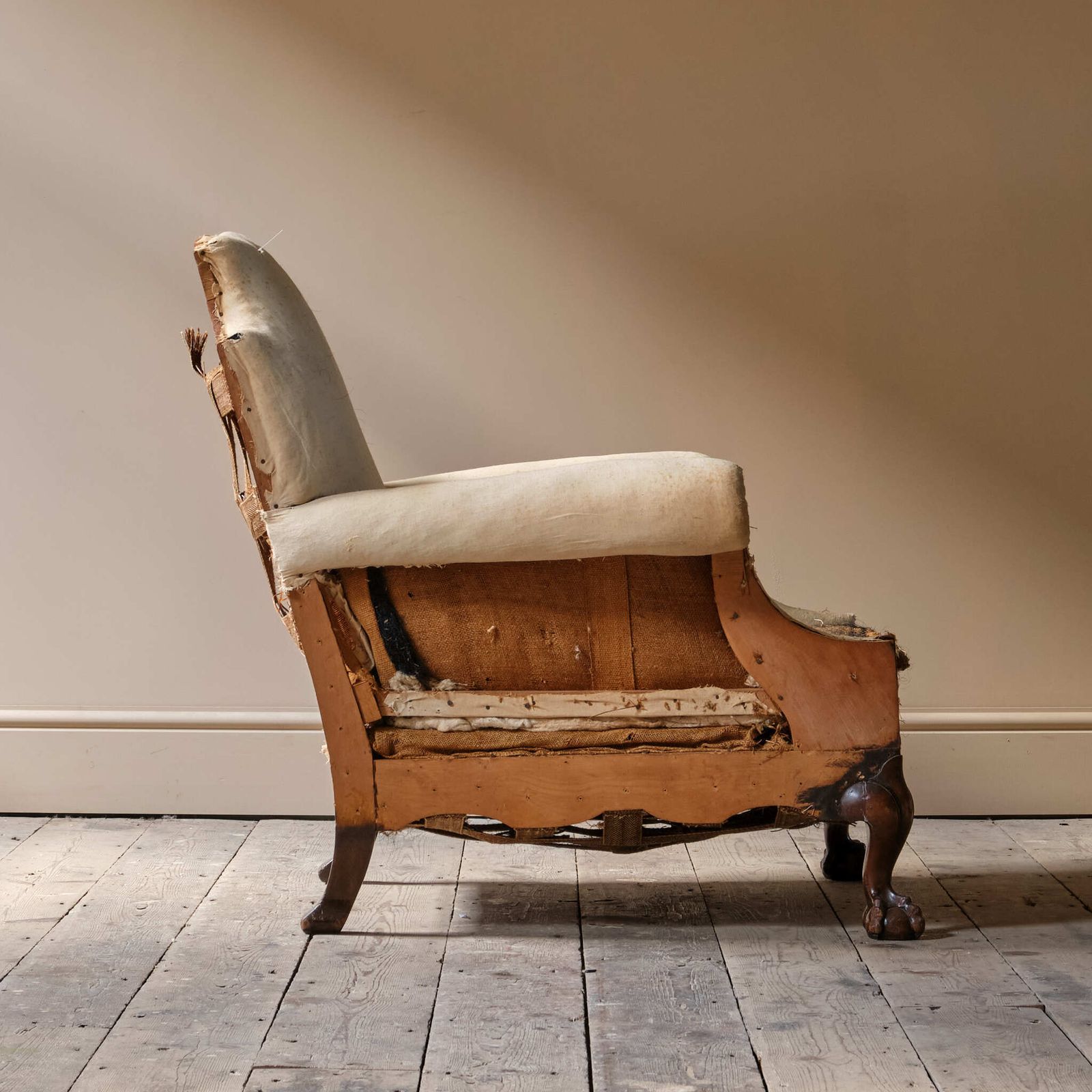 Antique Deep Seated Country House Armchair C1900 photo vintage