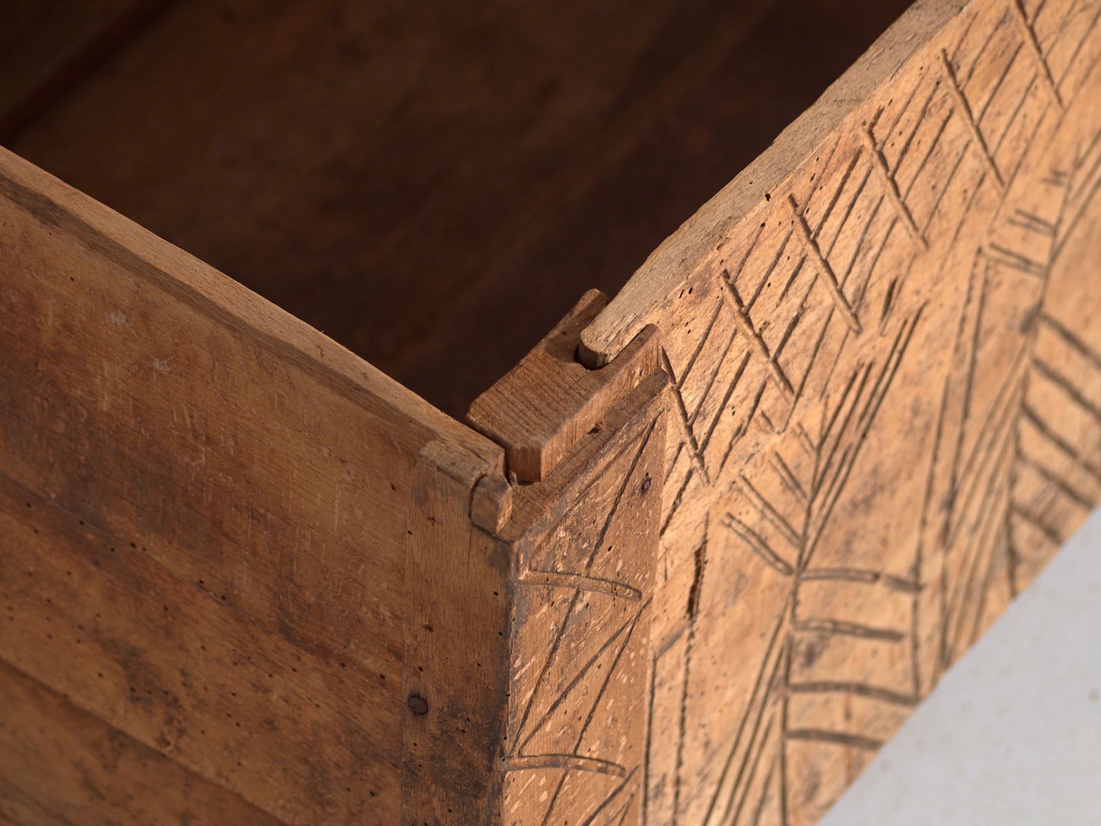 Transylvanian Carved Beech Chest – Transylvania, Circa 1900 photo buy