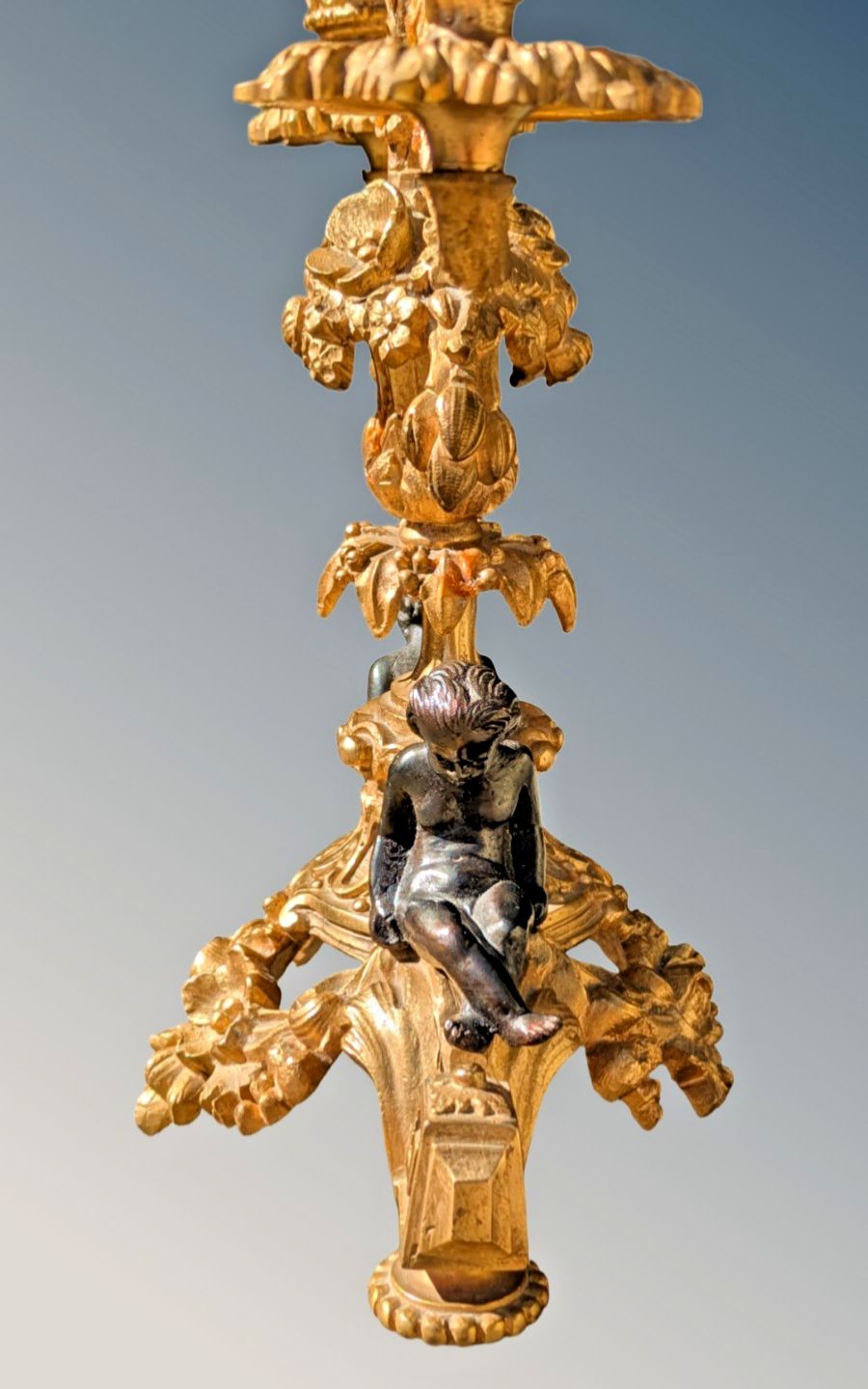 Good Pair Of 19th Century Gilt Bronze Candeabra photo buy