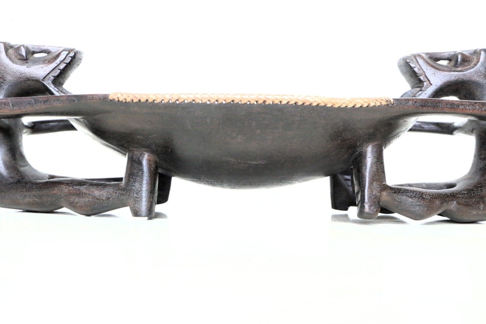 Vintage Dayak Chieftain's Wooden Bowl From The Borneo Region Hand Carved photo buy