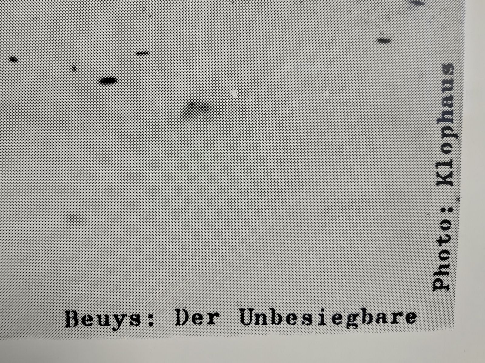 1980 Joseph Beuys Green Party Poster – Image From “Der Unbesiegbare” Installation – Provenance, Professionally Framed photo for sale