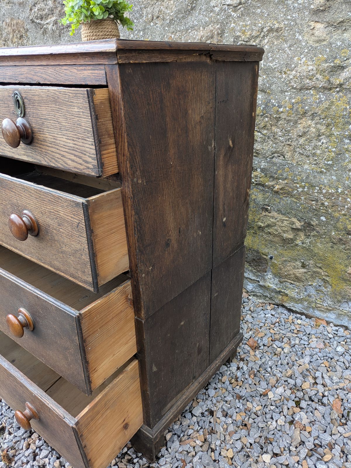 Antique Oak Chest Of Drawers photo Furniture