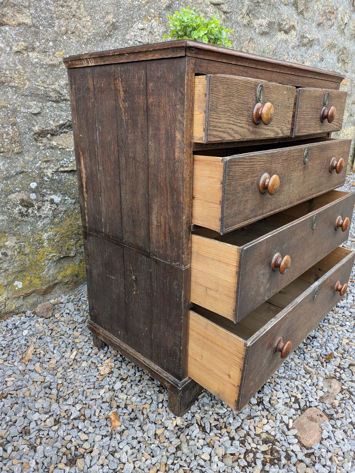 Antique Oak Chest Of Drawers photo vinterior