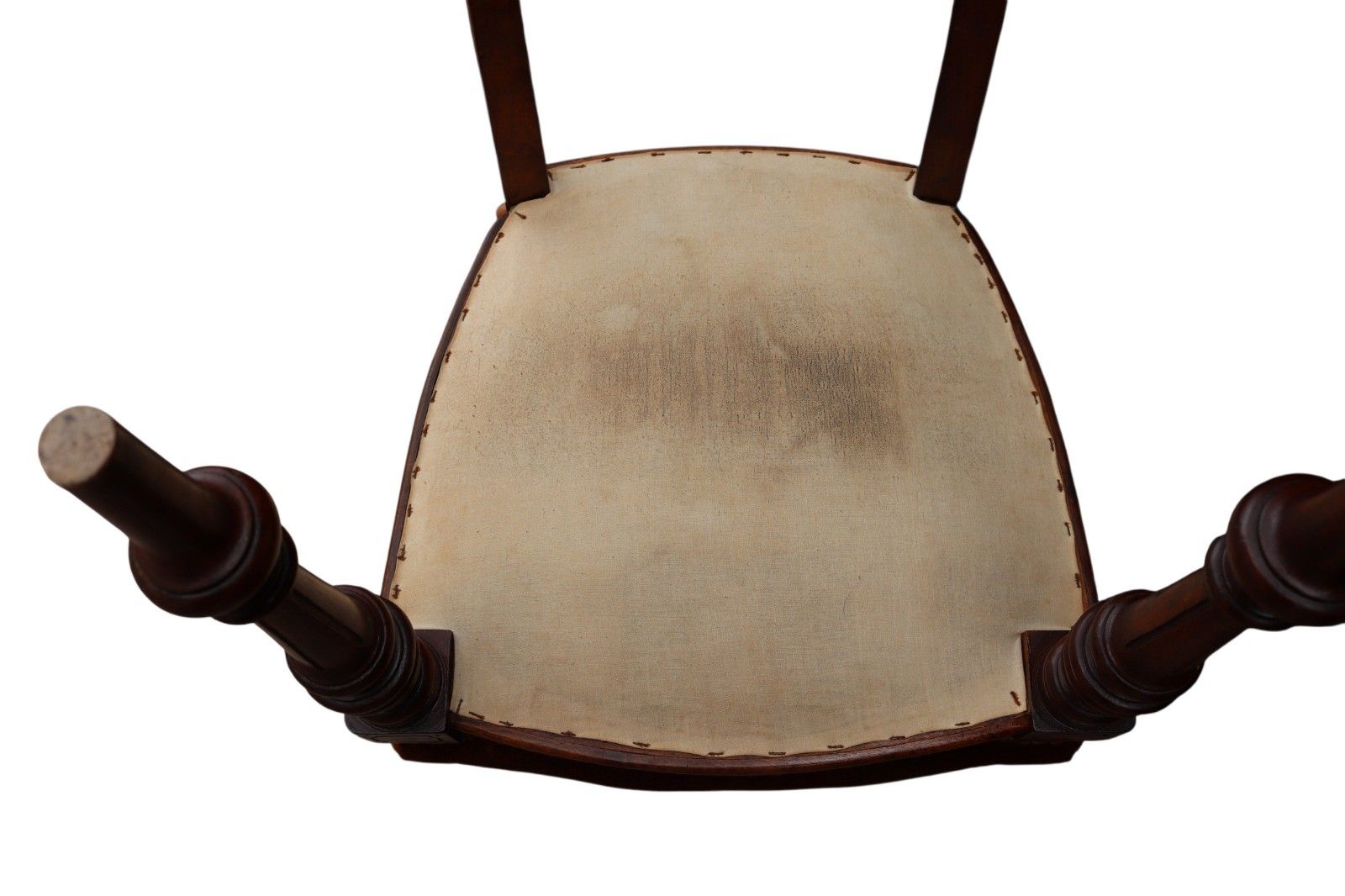 photo vinterior Antique Set Of 4 Victorian Mahogany Open Back Carved Dining Chairs Circa 1870