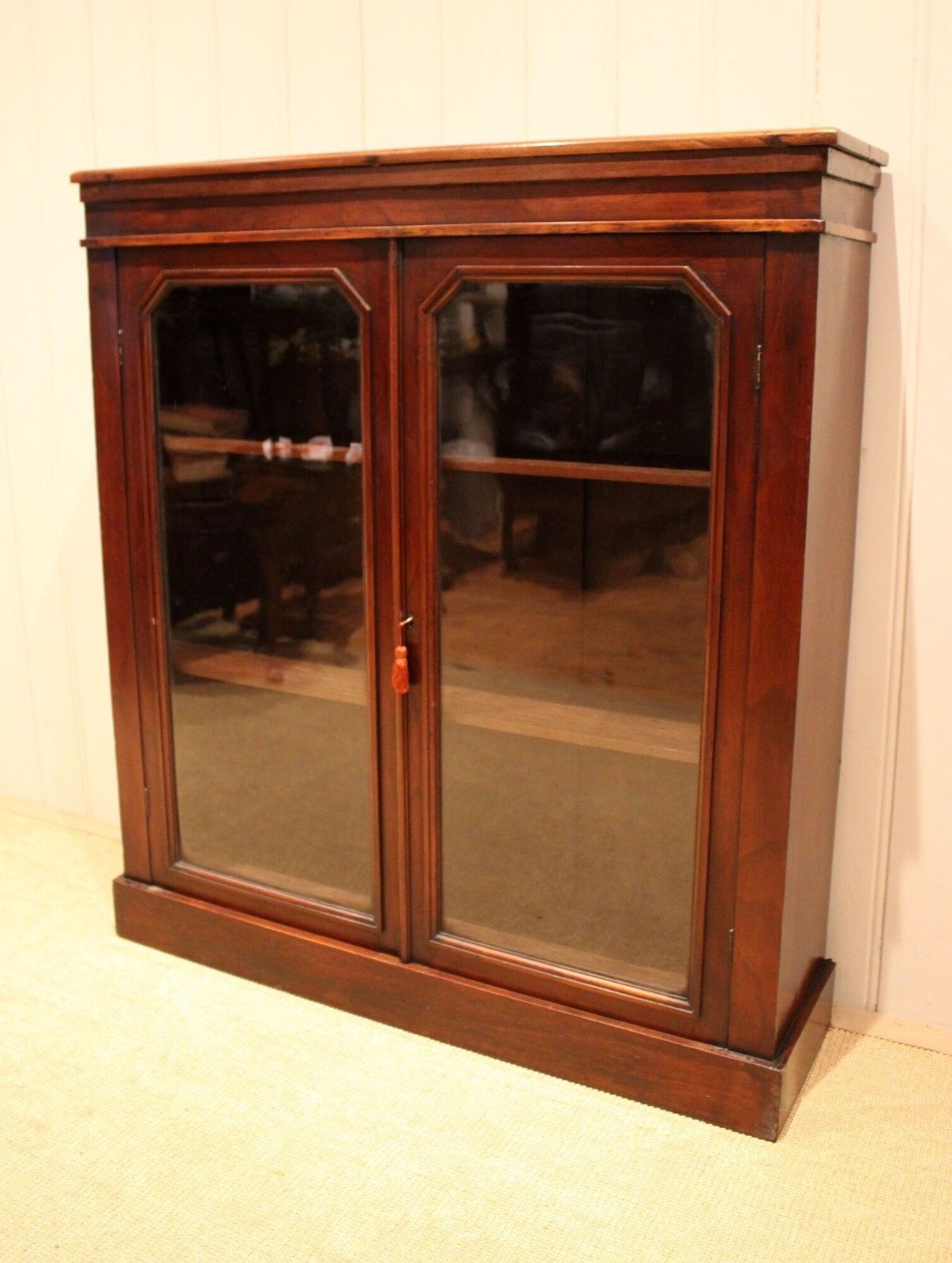 Late 19th Century Mahogany Glazed Mahogany Bookcase photo vinterior