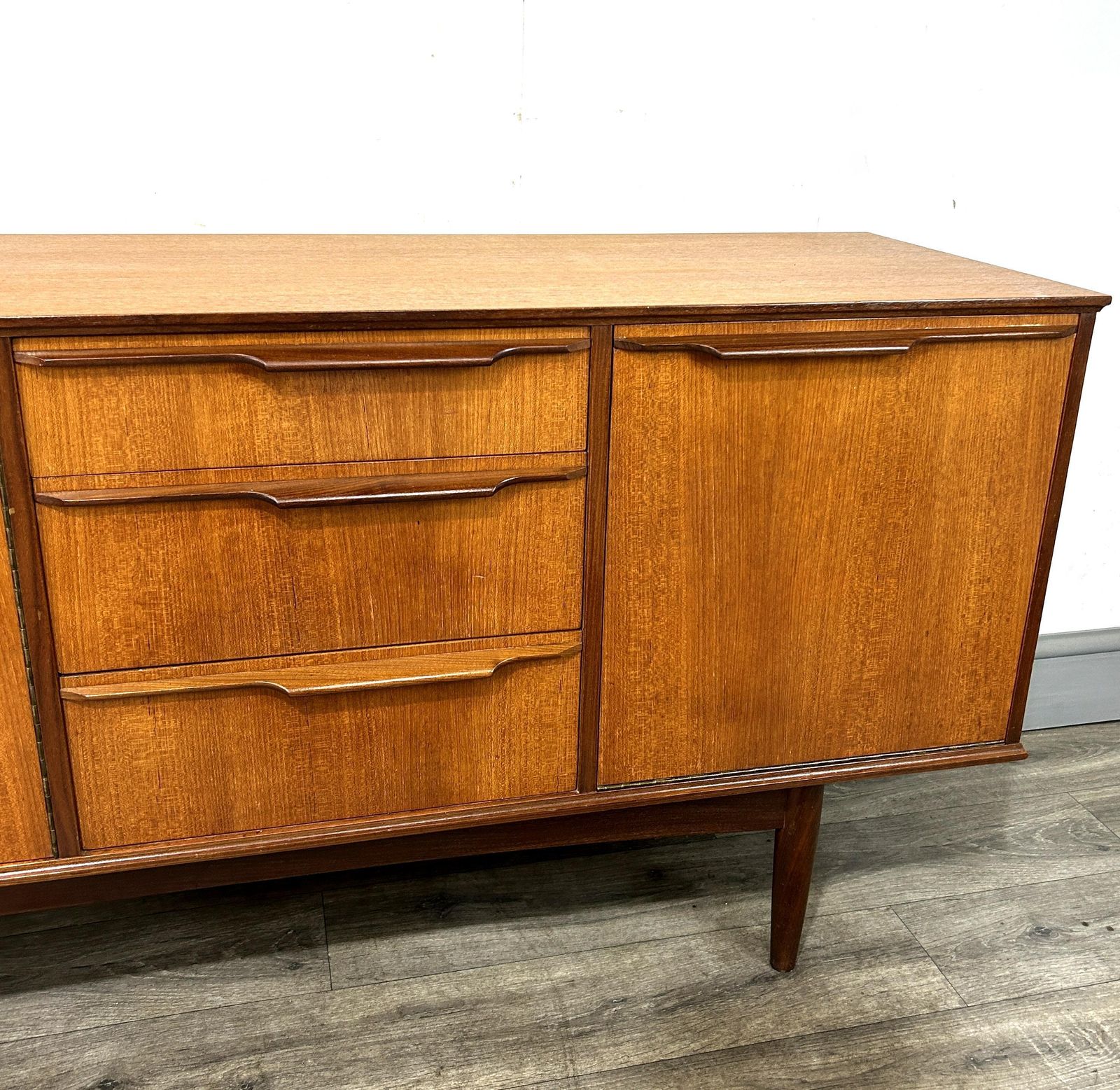 595.0 Stylish Mid Century Teak Sideboard Morris Of Glasgow 1960's photo