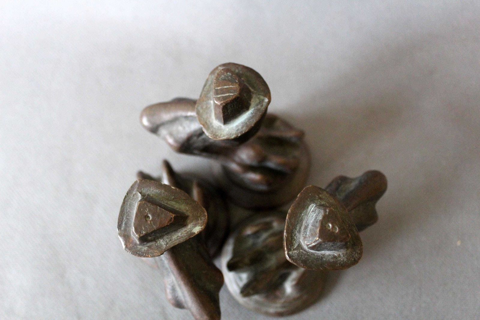 photo buy Set Of 3 Antique Bronze Claw Animal Furniture Feet And Legs, Regency Empire French, Replacement Parts, Salvaged Restoration, Casters