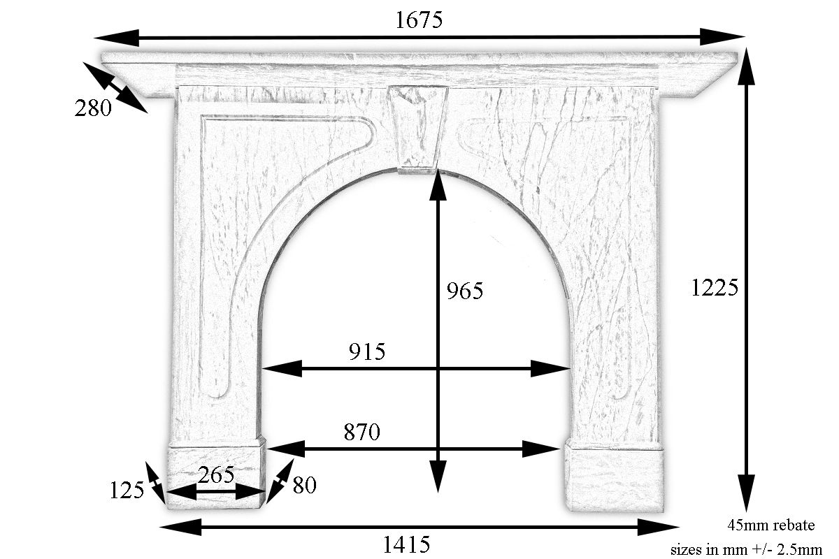 Antique Victorian Arched Grey Marble Fireplace Surround photo furniture