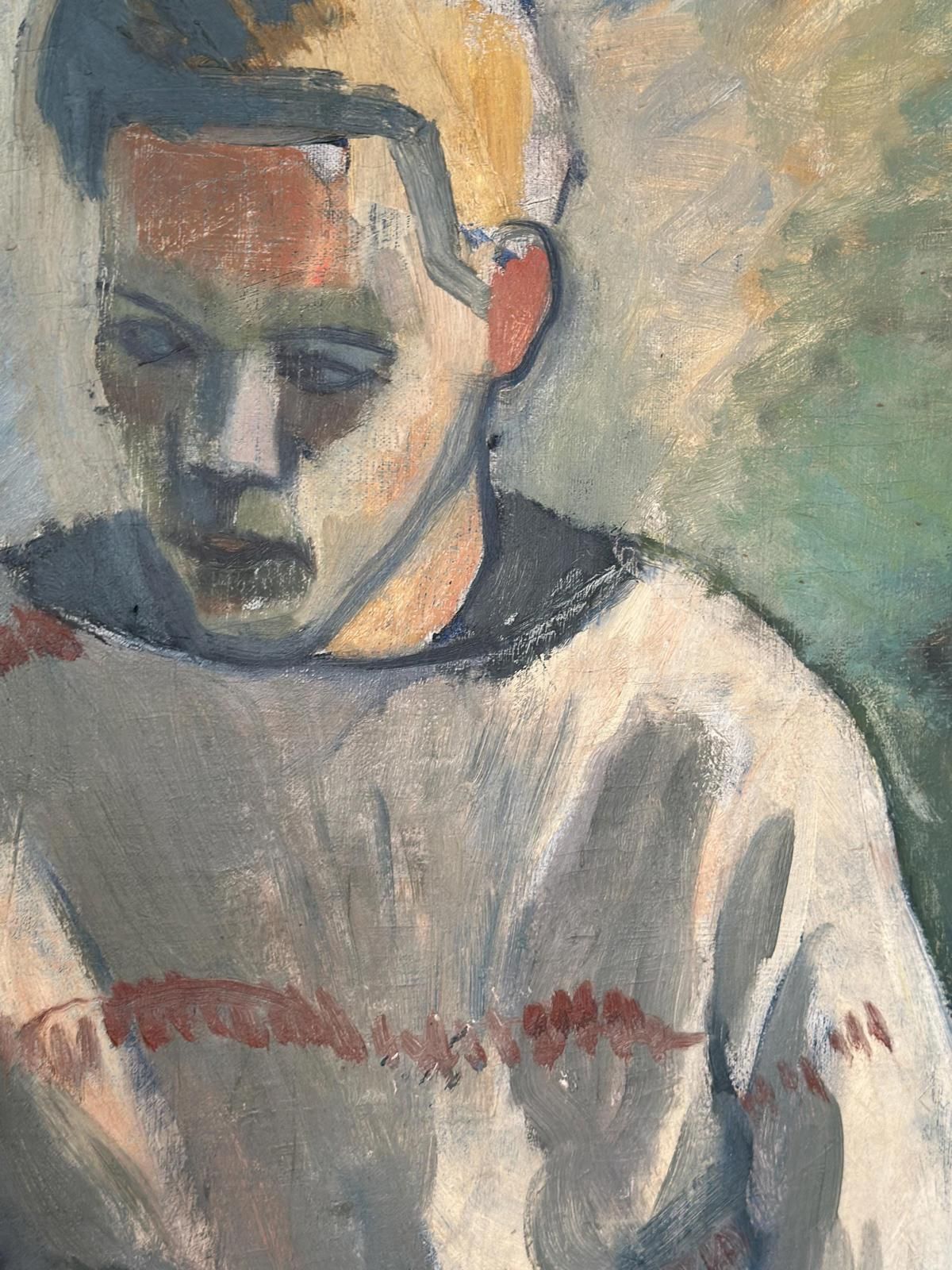 photo buy Original Mid Century Swedish Oil On Canvas – “Portrait Of A Man” By åke Winnberg – Vintage & Framed , 77 × 68 Cm (30.3" × 26.8")