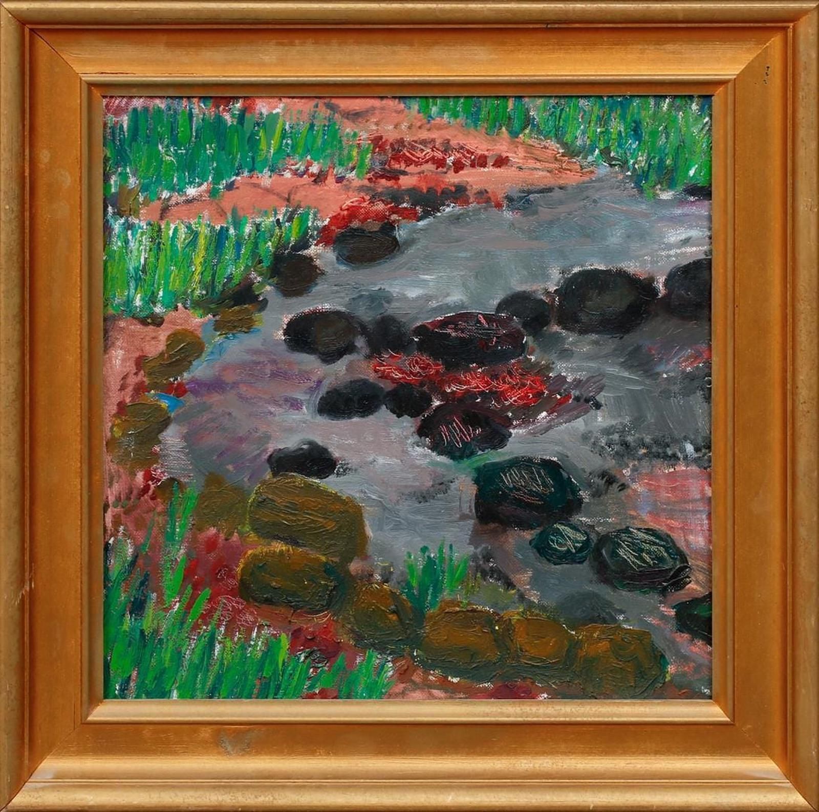 Original Swedish Oil On Canvas – “Landscape Motif” By Synnöve Beskow – Vintage & Framed – 51 × 52 Cm (20.1" × 20.5") photo furniture