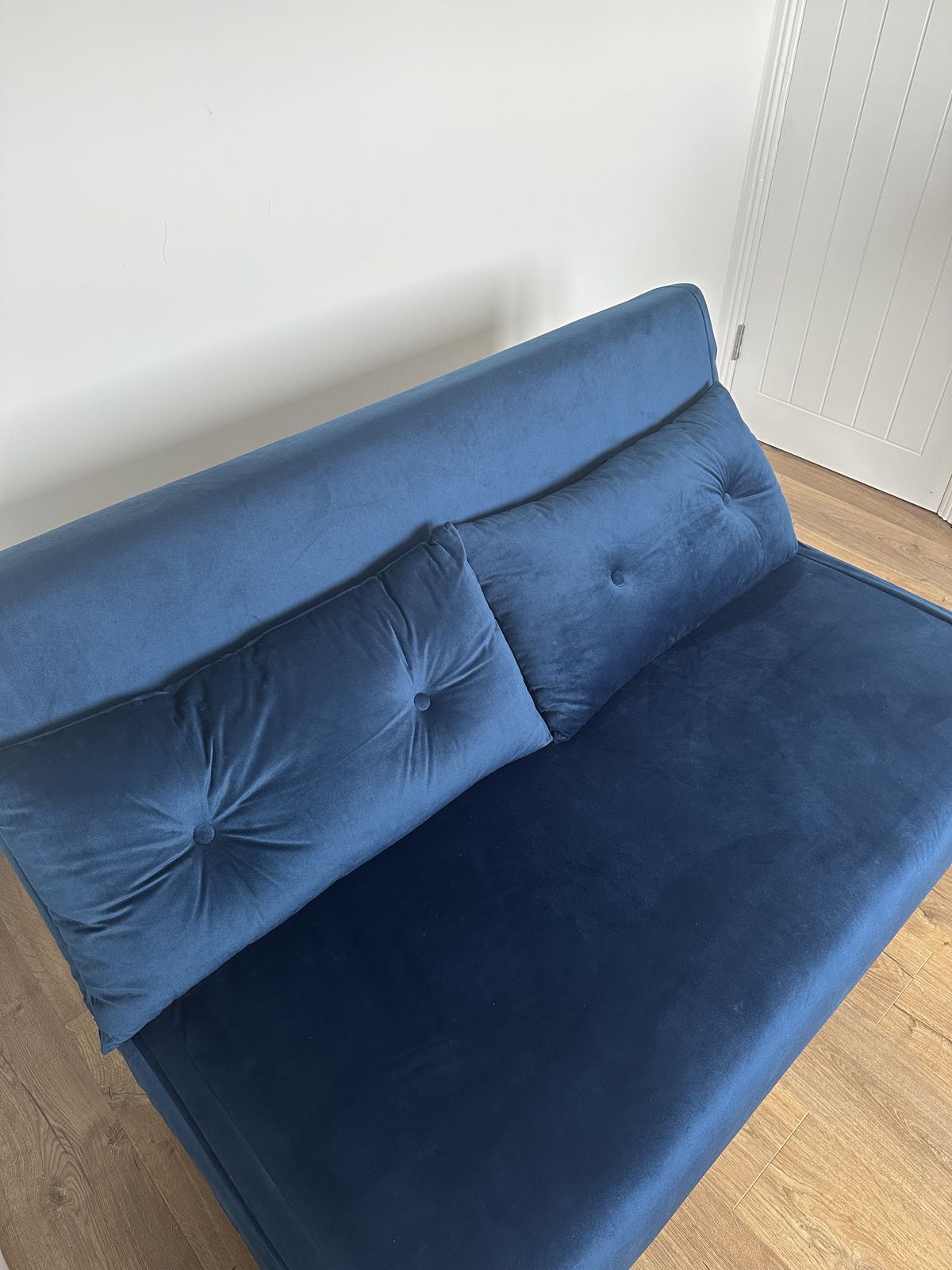 Brand New Velvet Blue Sofabed photo furniture
