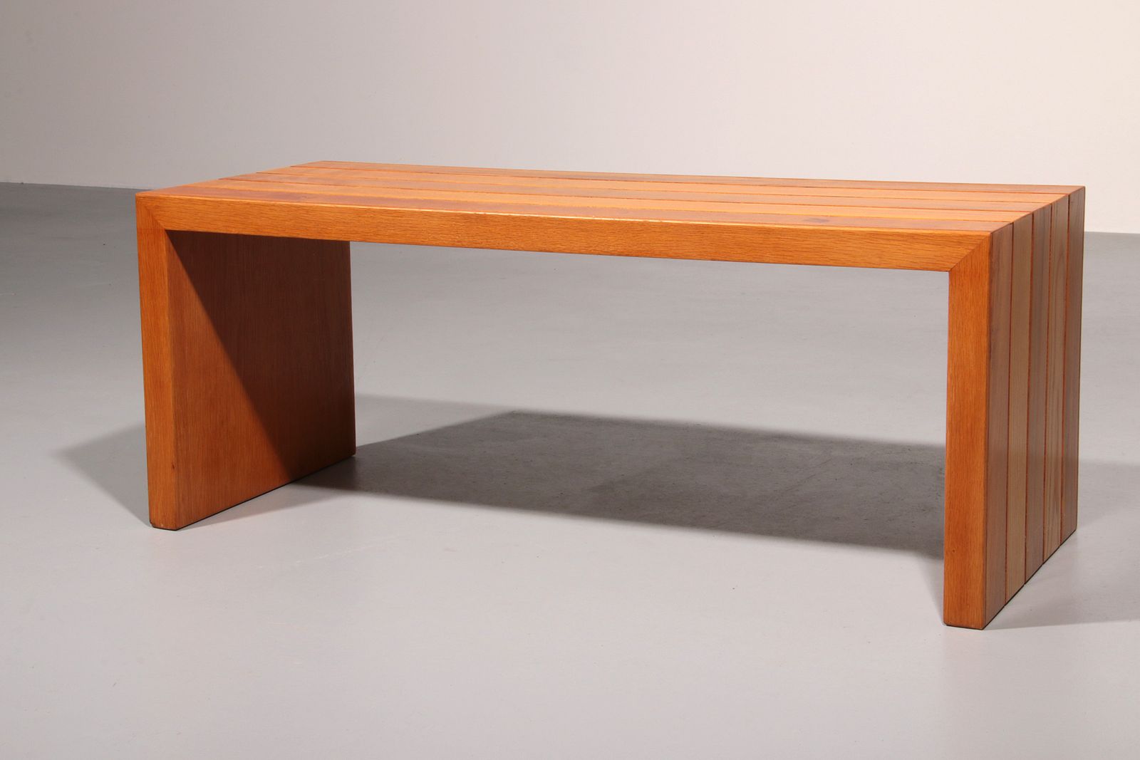 photo for sale Elegant Italian Mid Century Beechwood Bench (1960s)