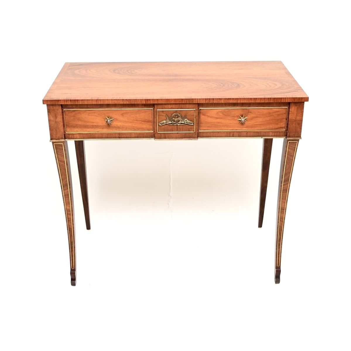 Antique French Empire Walnut Console Table photo furniture