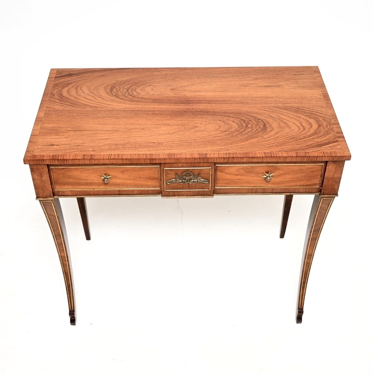 Antique French Empire Walnut Console Table photo for sale